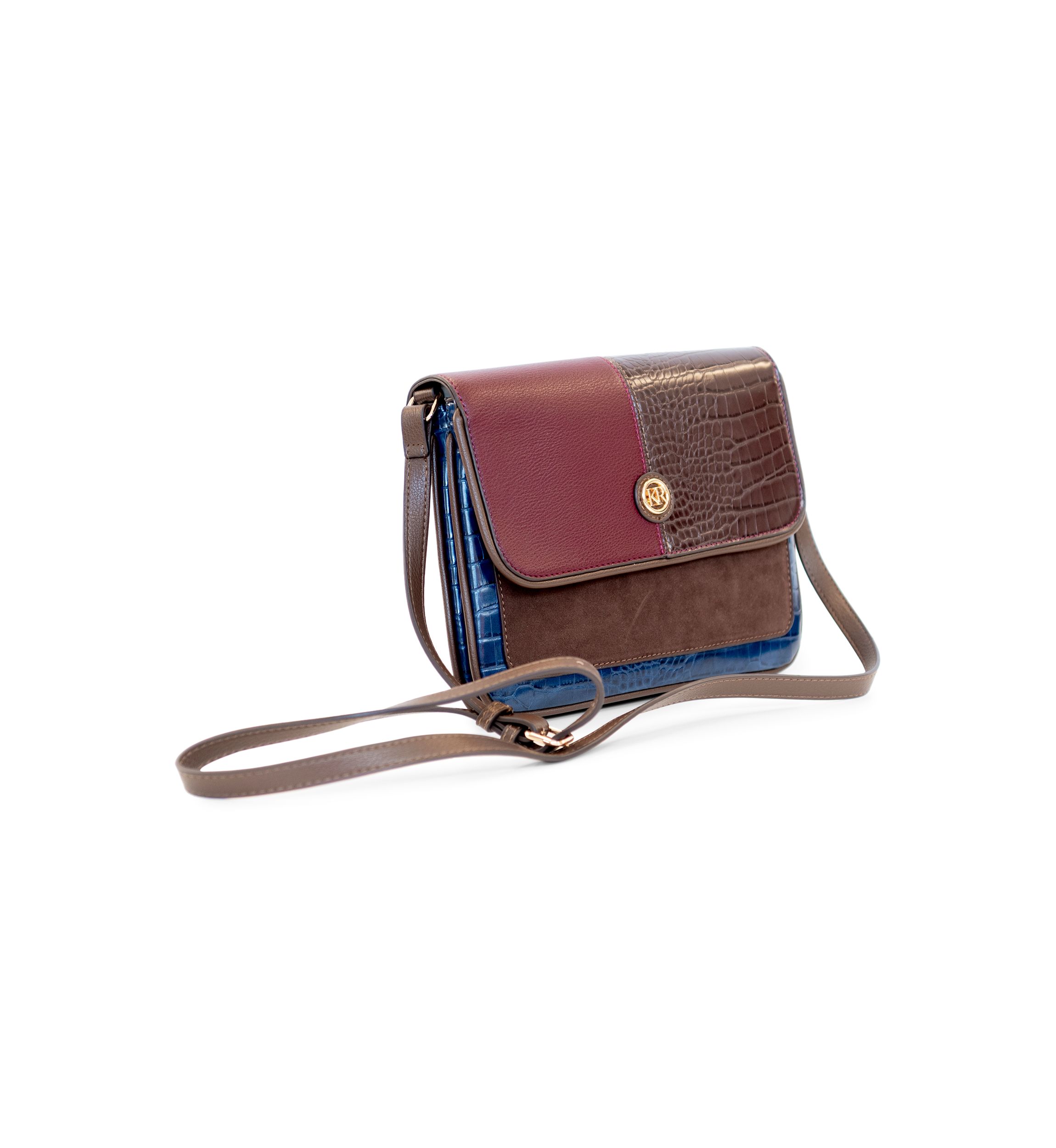 Mixed Media Crossbody Bag