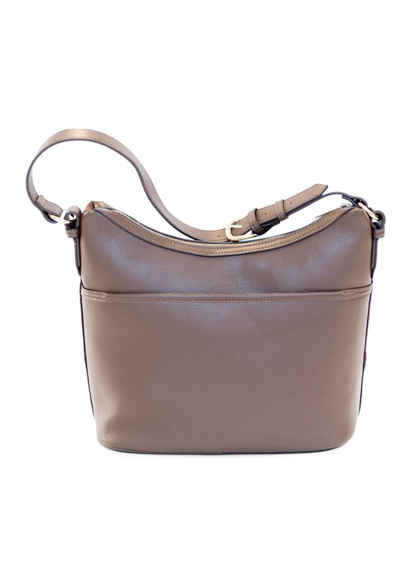 Mixed Media Hobo Bag