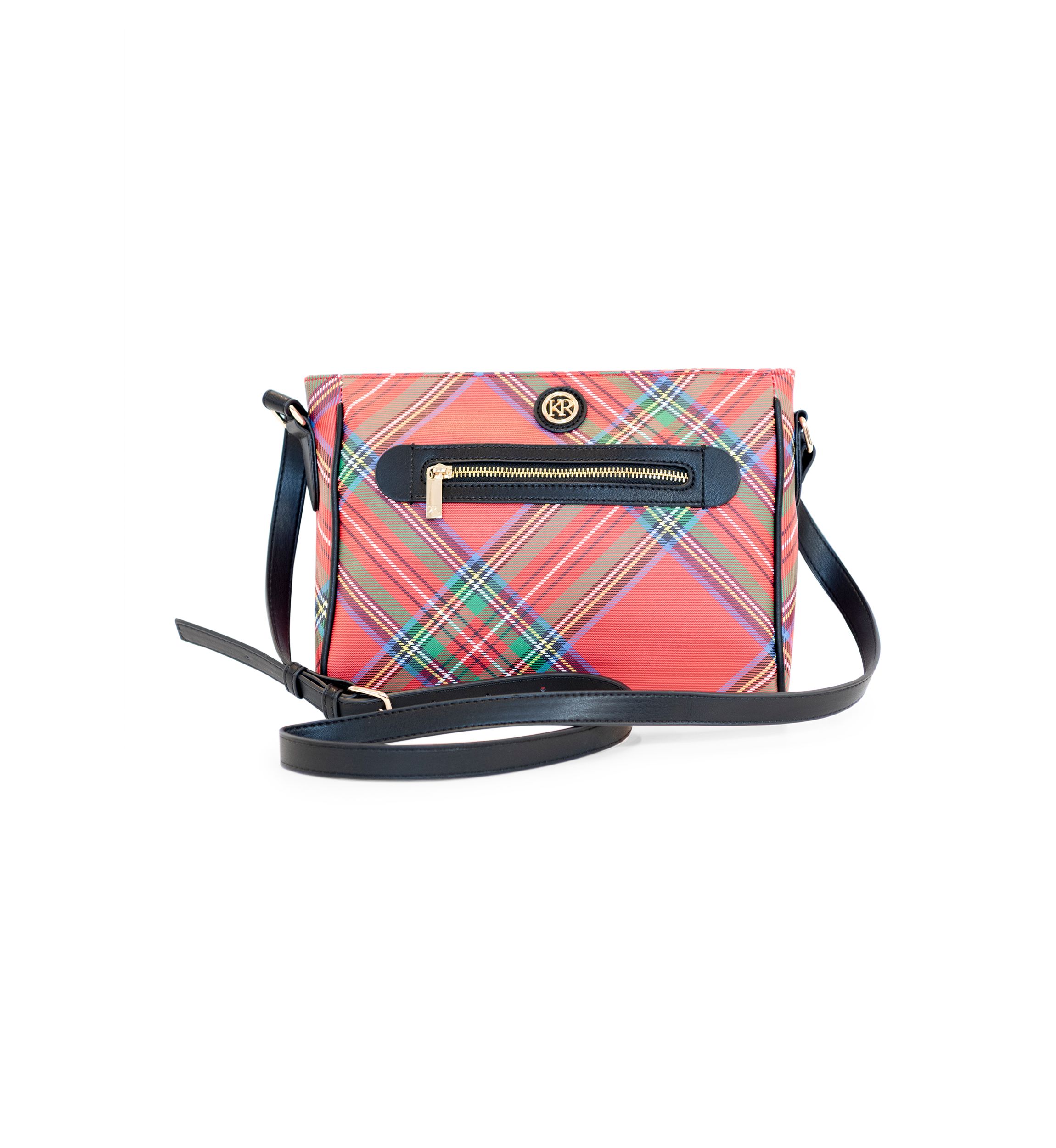 Holiday Plaid Saffiano Crossbody 