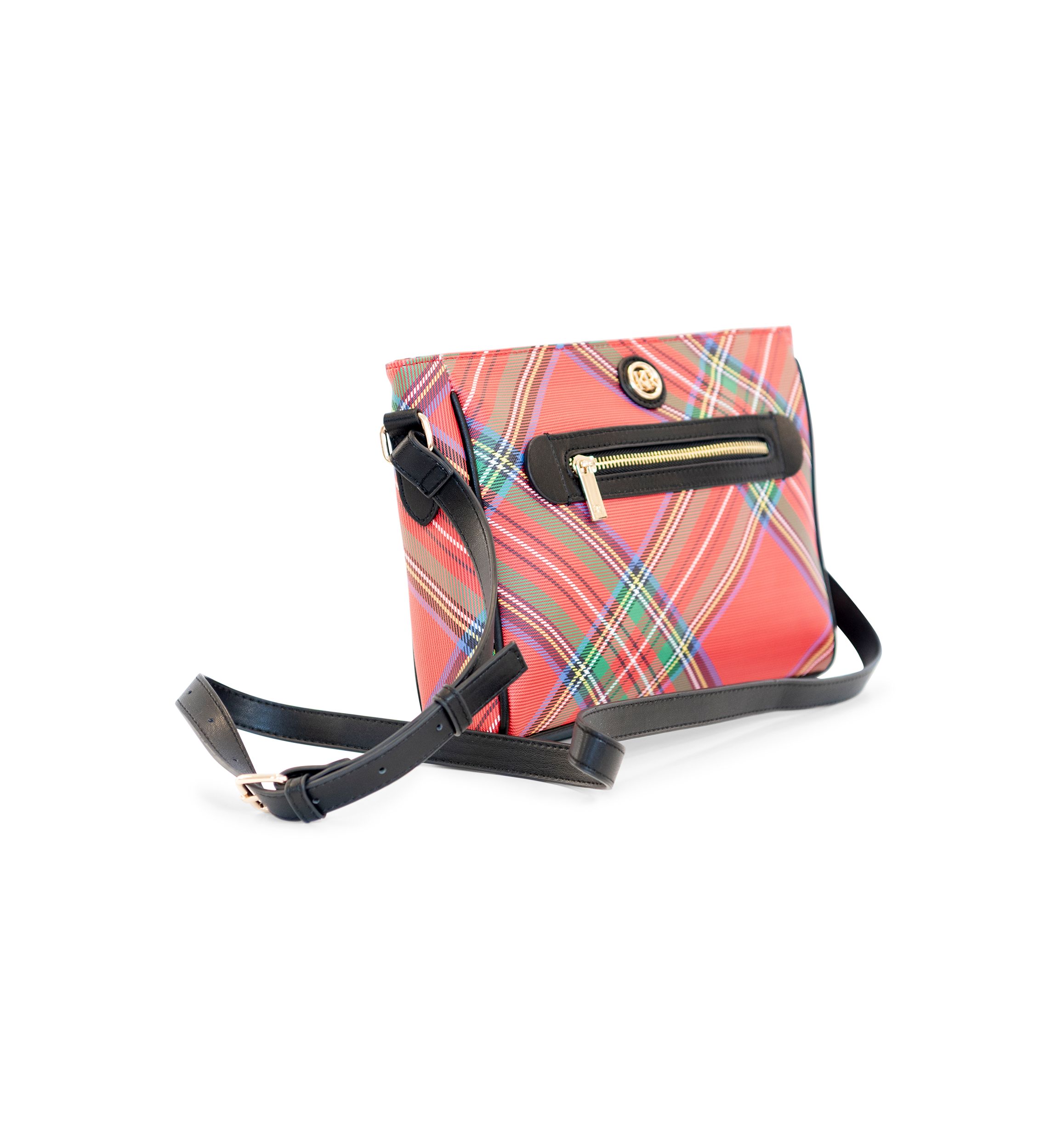 Holiday Plaid Saffiano Crossbody 