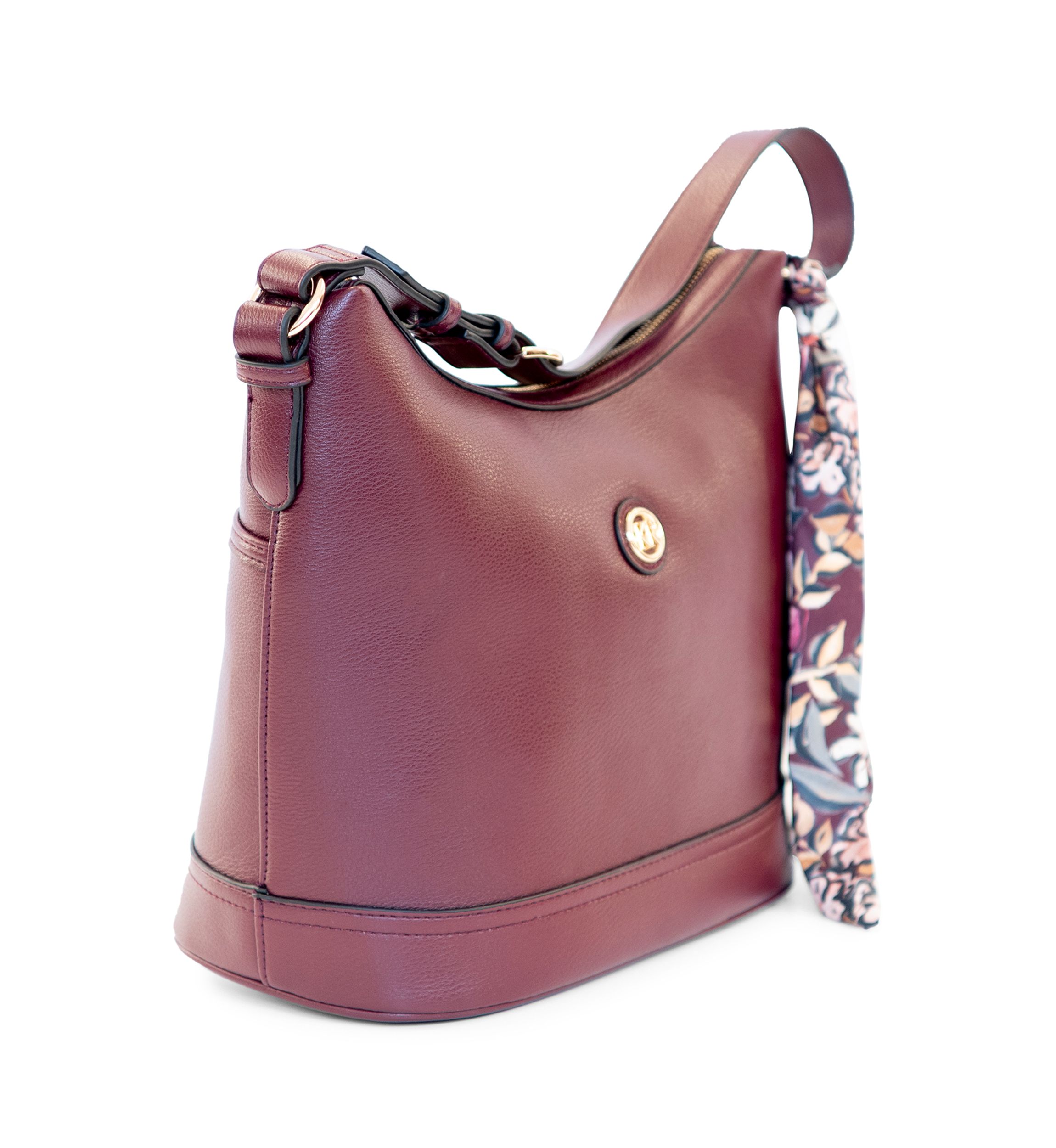 Pebble Hobo with Scarf Bag