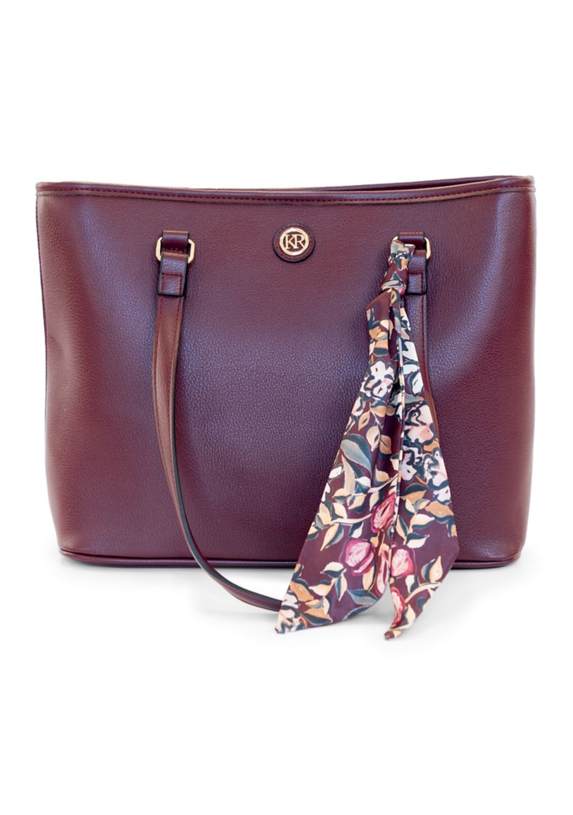 Pebble Tote with Scarf