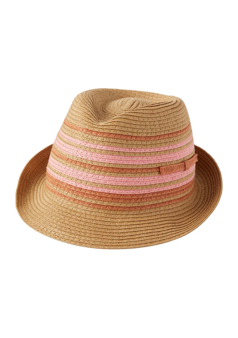 Womens Varigated Stripe Fedora
