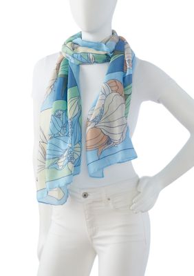 Women's Picture Pefect Floral Printed Oblong Scarf