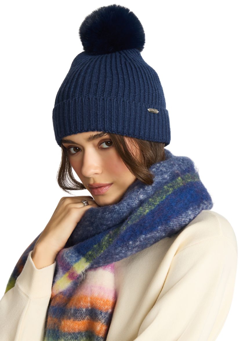 Steve Madden Royal Blue and Black 2 Set Knit Hats Steve Madden Women main image 2