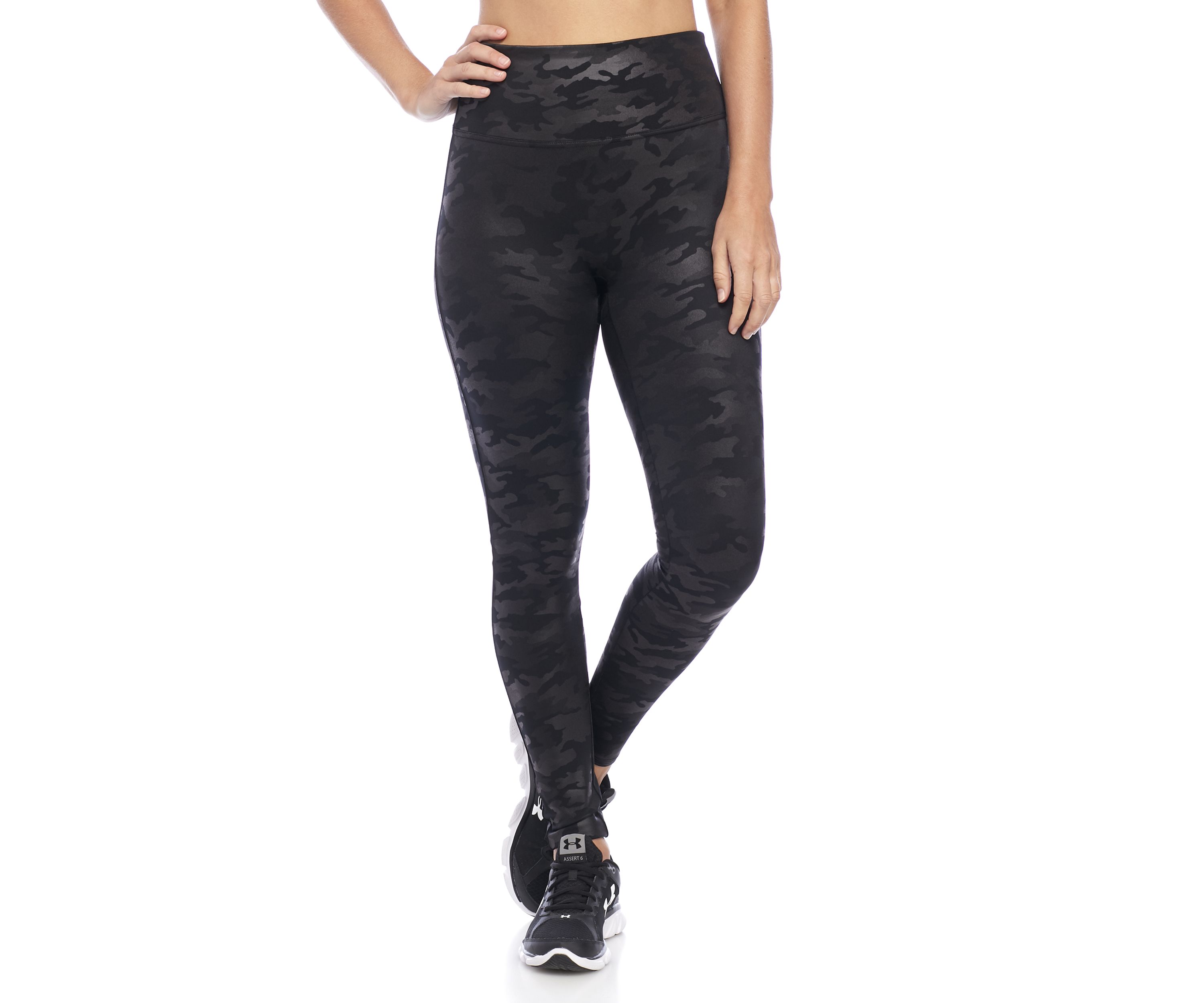 Faux Leather Camo Leggings
