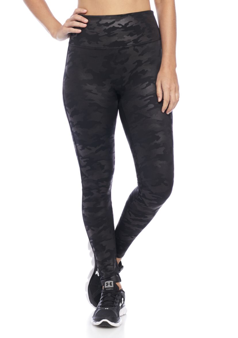 Faux Leather Camo Leggings