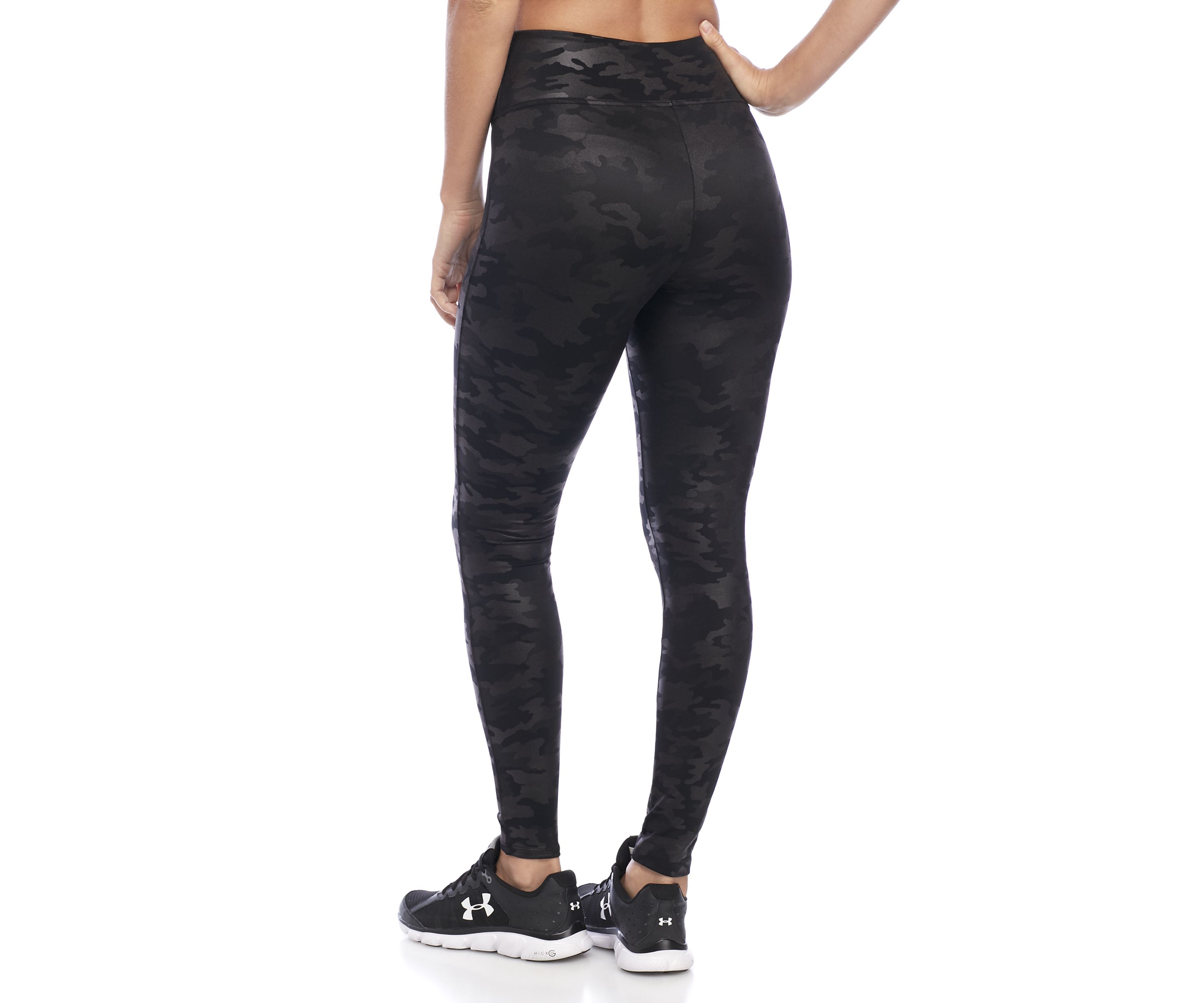 Faux Leather Camo Leggings