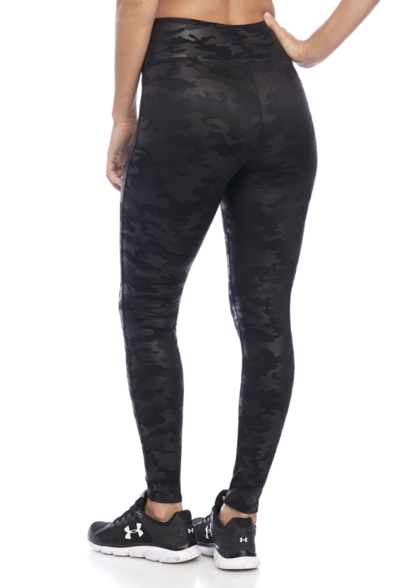 Faux Leather Camo Leggings