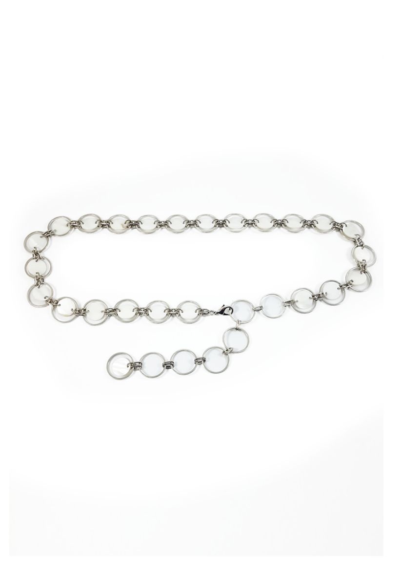 Continuous Belt with Mother of Pearl Inset Discs
