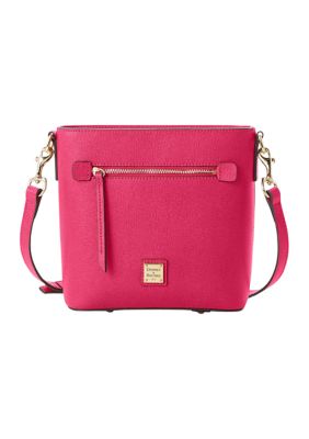 Dooney & Bourke Saffiano Small Zip Crossbody Bag, Pink -  0799344998974