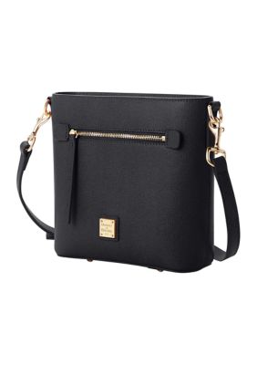 Dooney & Bourke Saffiano Small Leather Crossbody Bag - Black