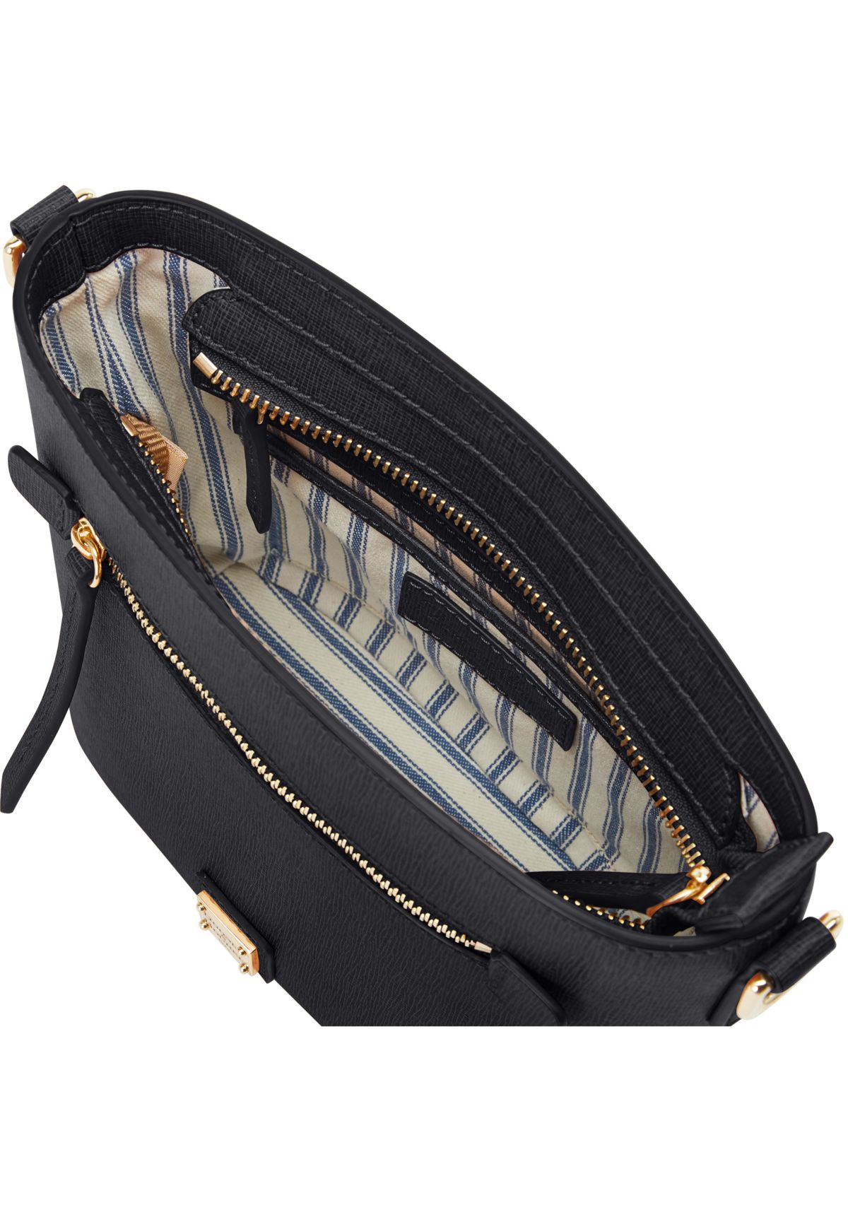 Saffiano Small Zip Crossbody Bag
