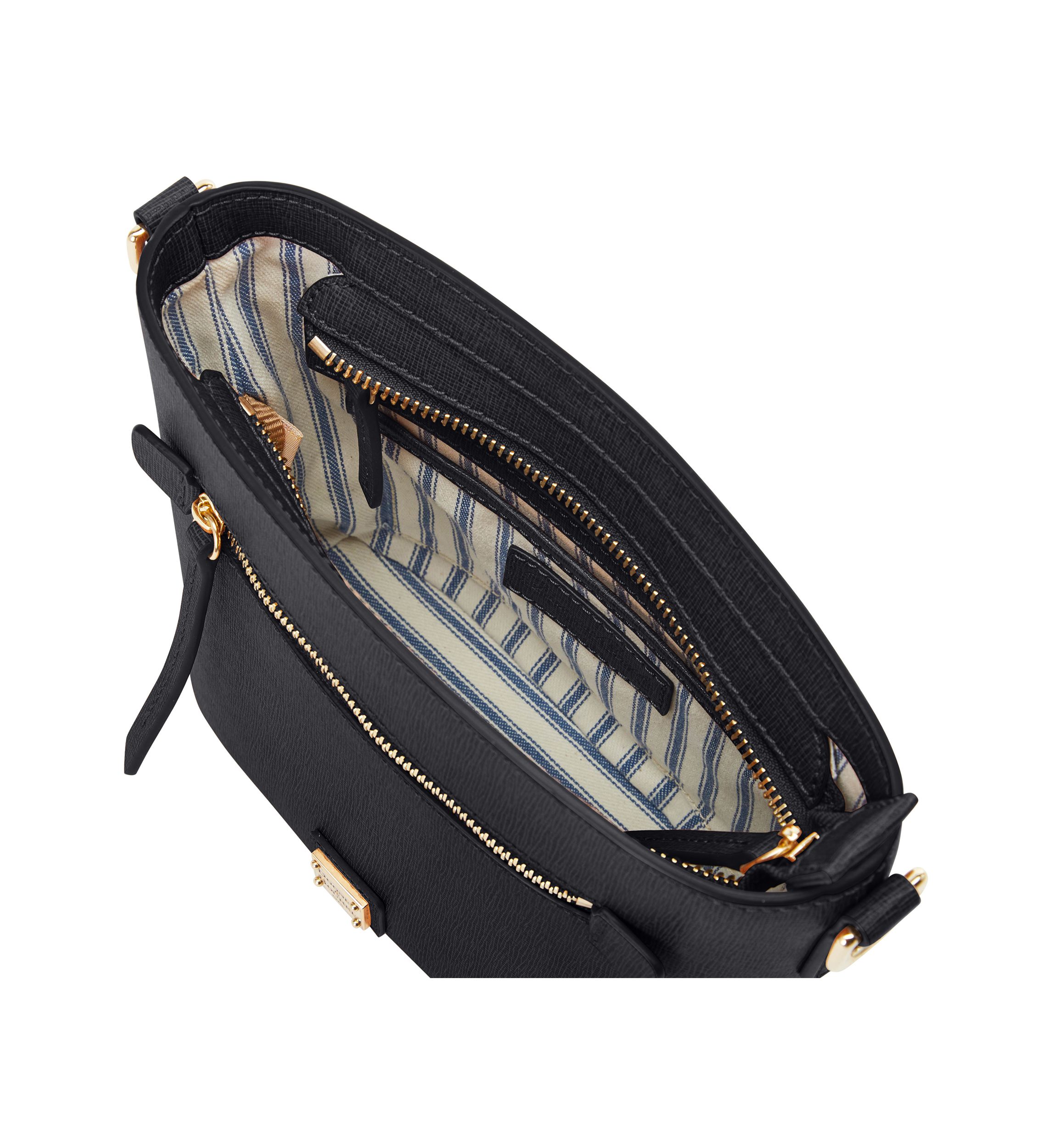 Saffiano Small Zip Crossbody Bag