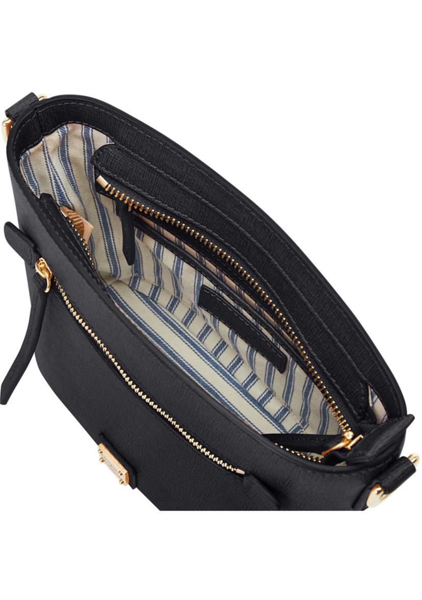 Saffiano Small Zip Crossbody Bag