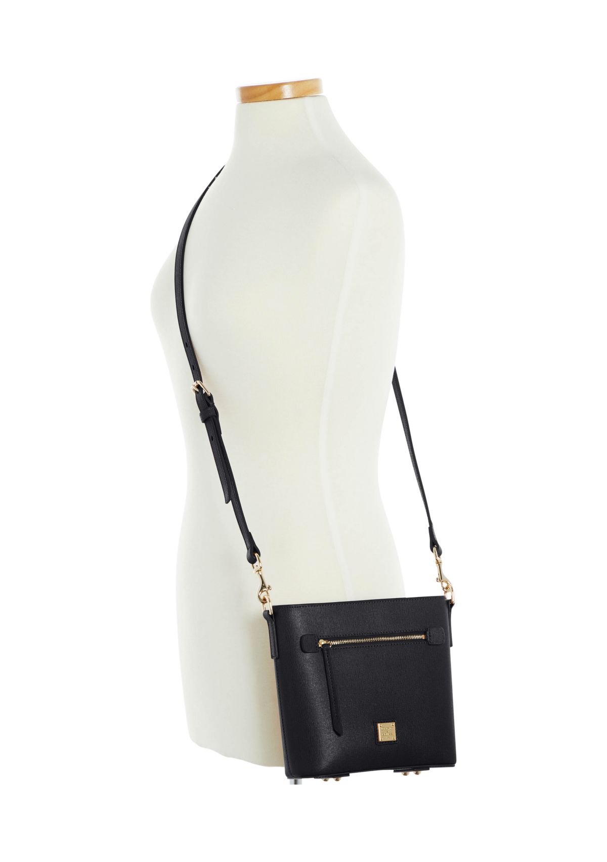 Saffiano Small Zip Crossbody Bag