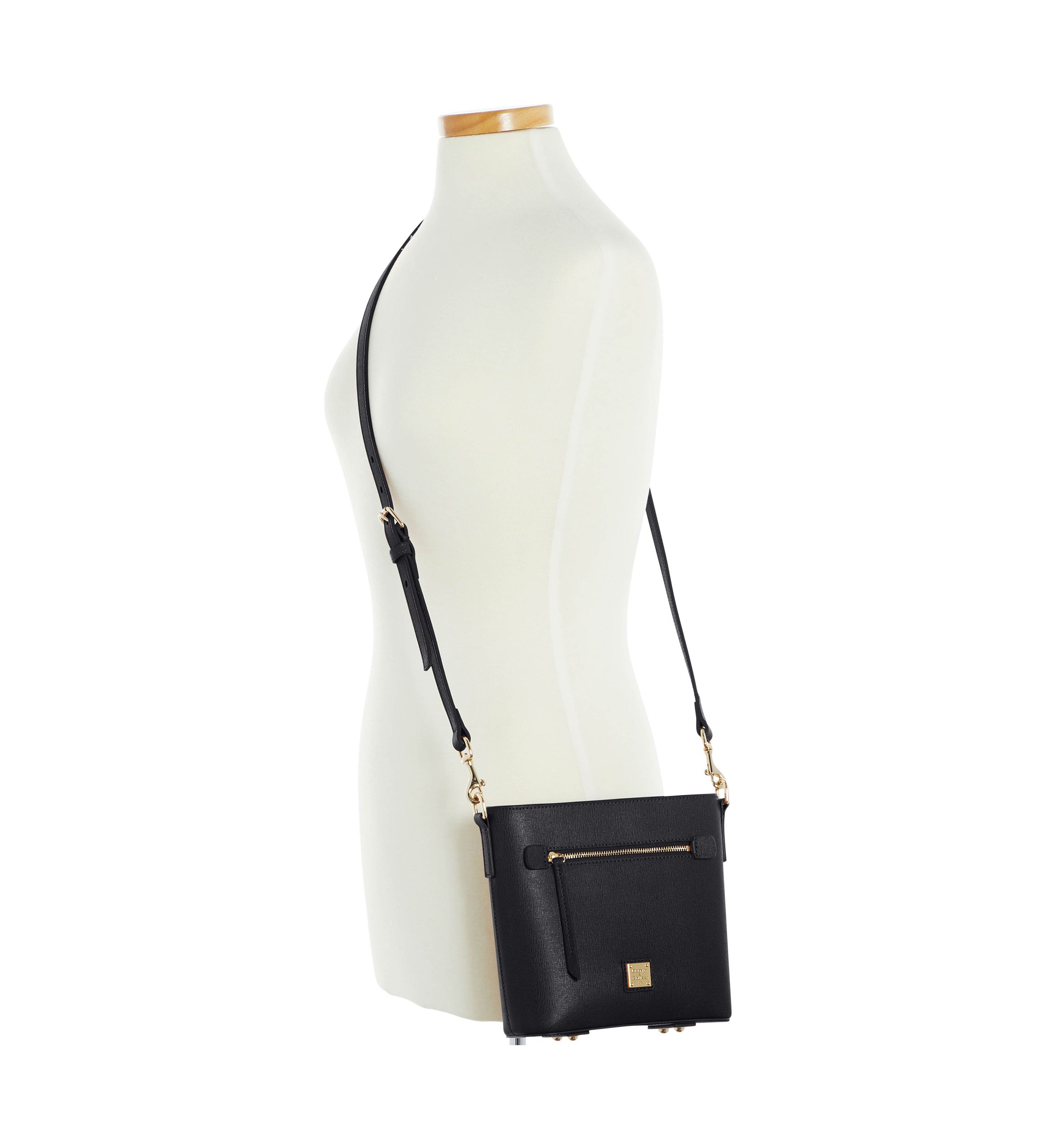 Saffiano Small Zip Crossbody Bag