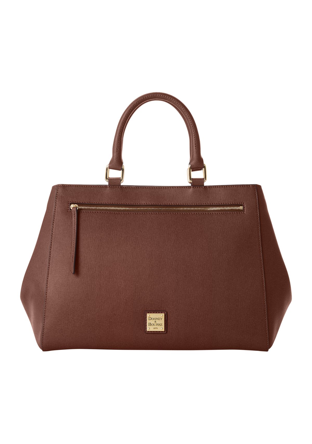 Saffiano Zip Satchel