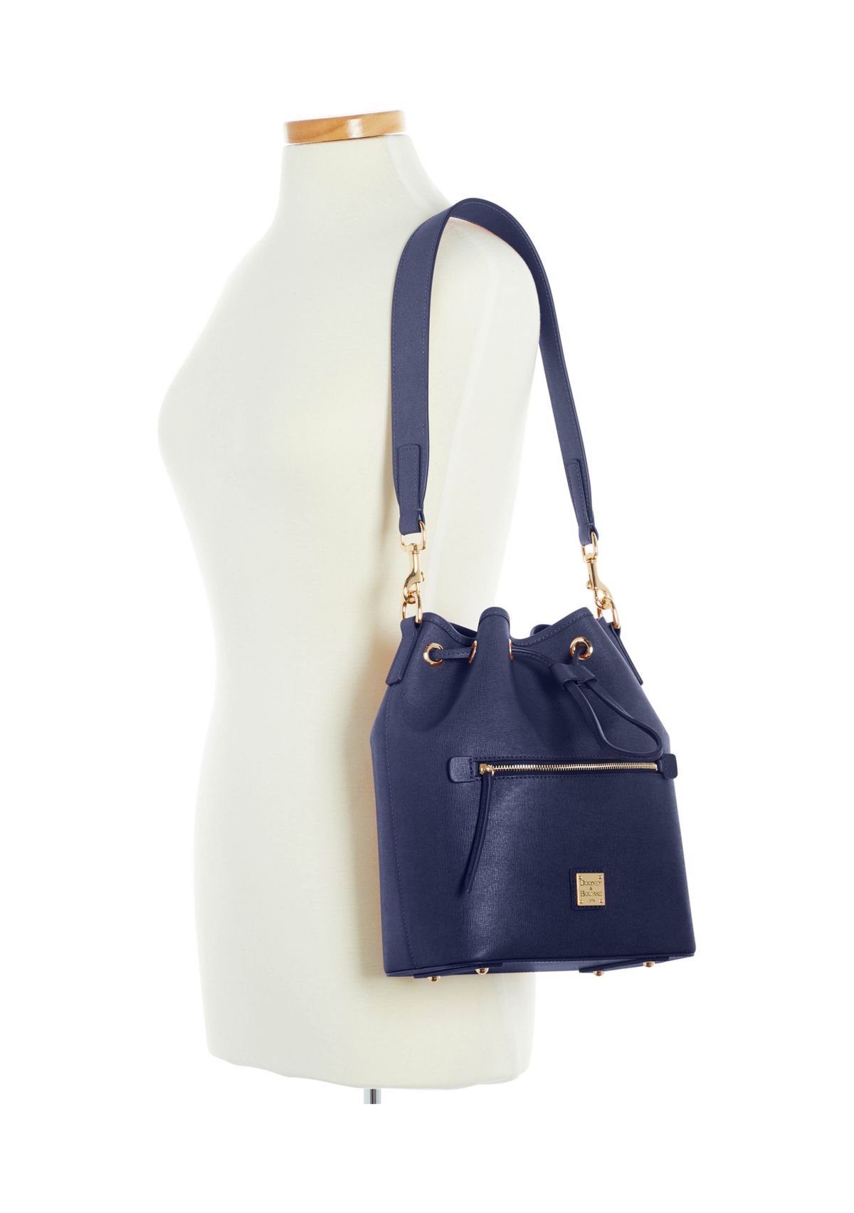 Saffiano Drawstring Travel Bag