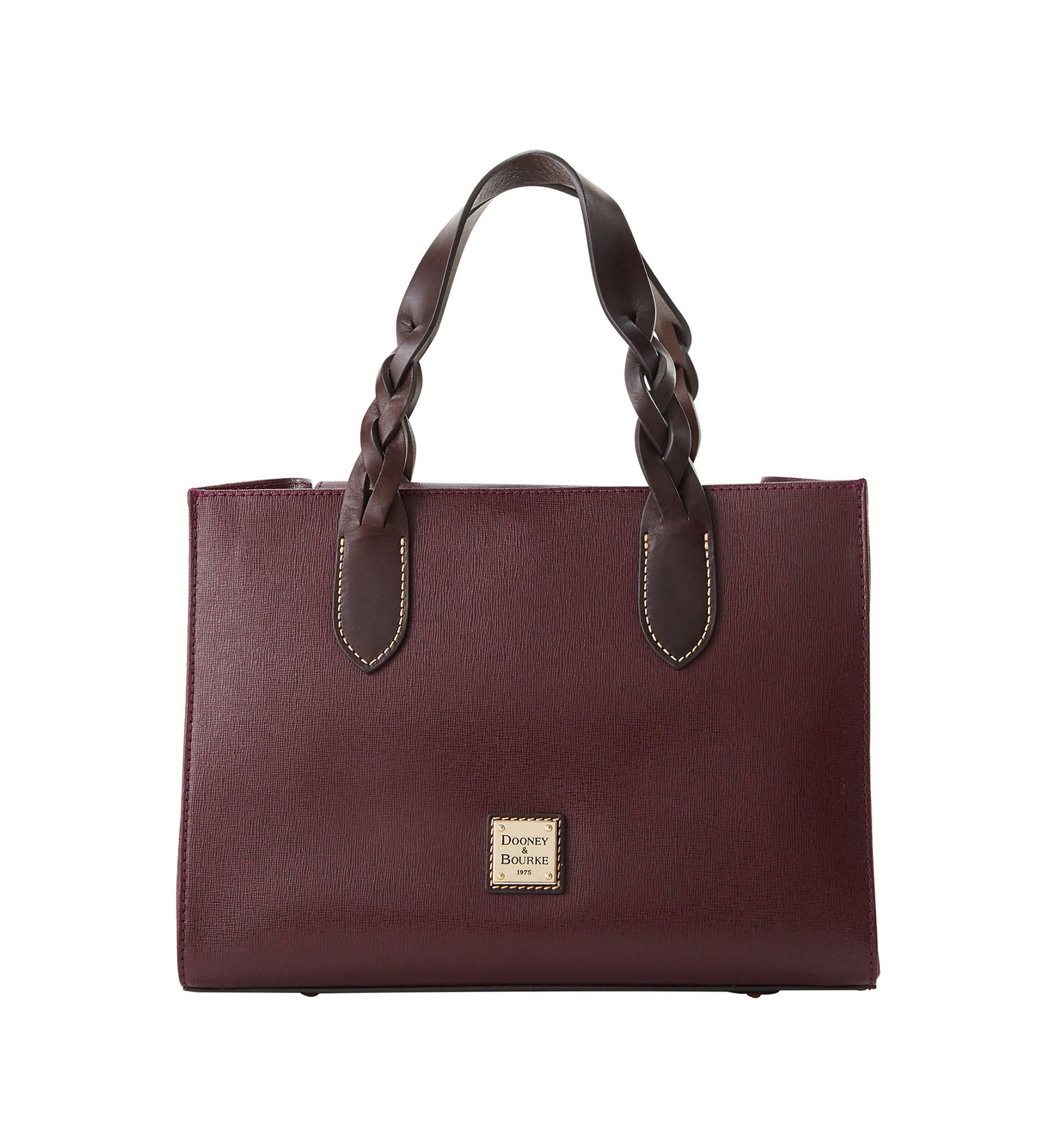 Saffiano Trim Satchel 