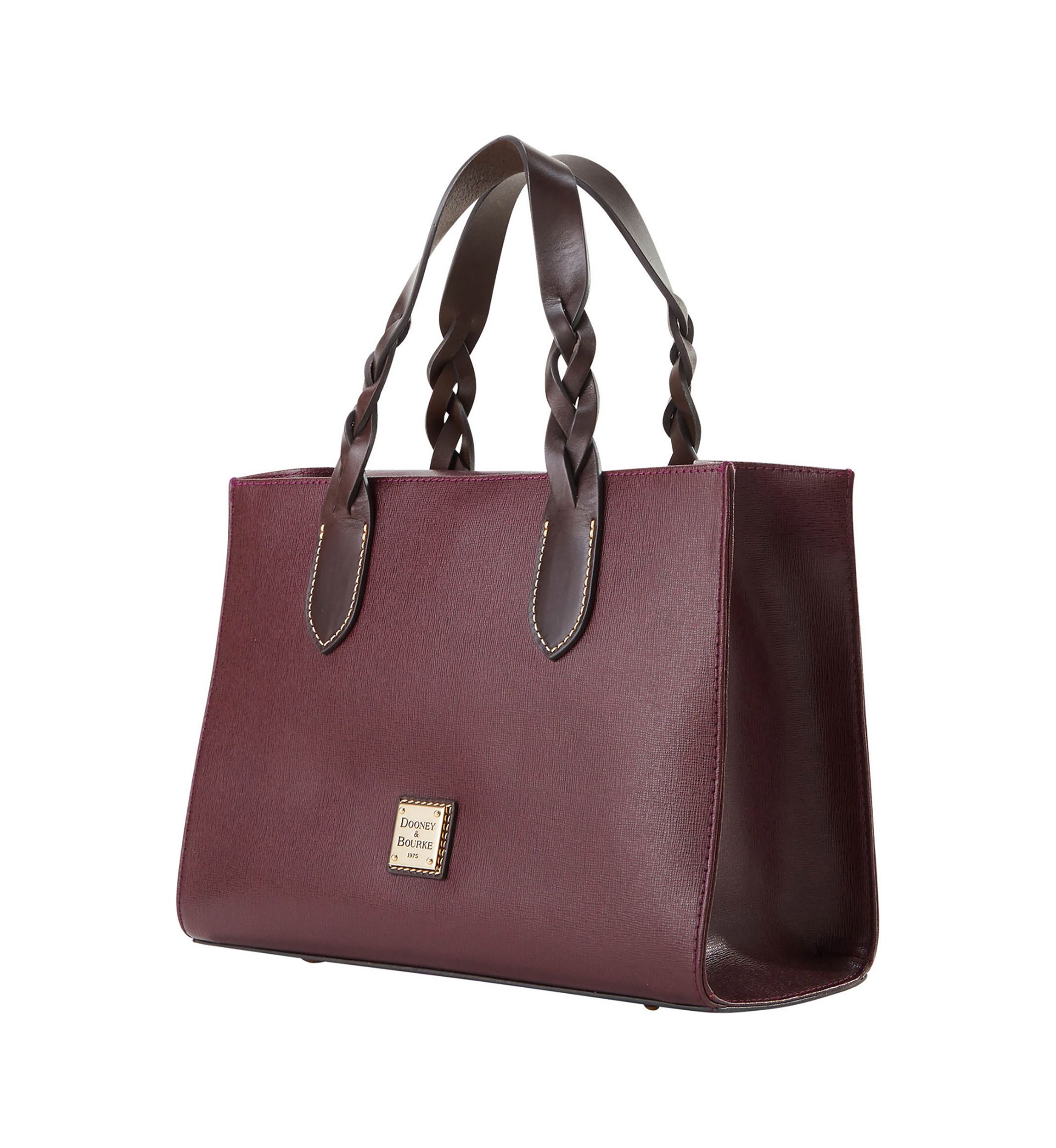 Saffiano Trim Satchel 