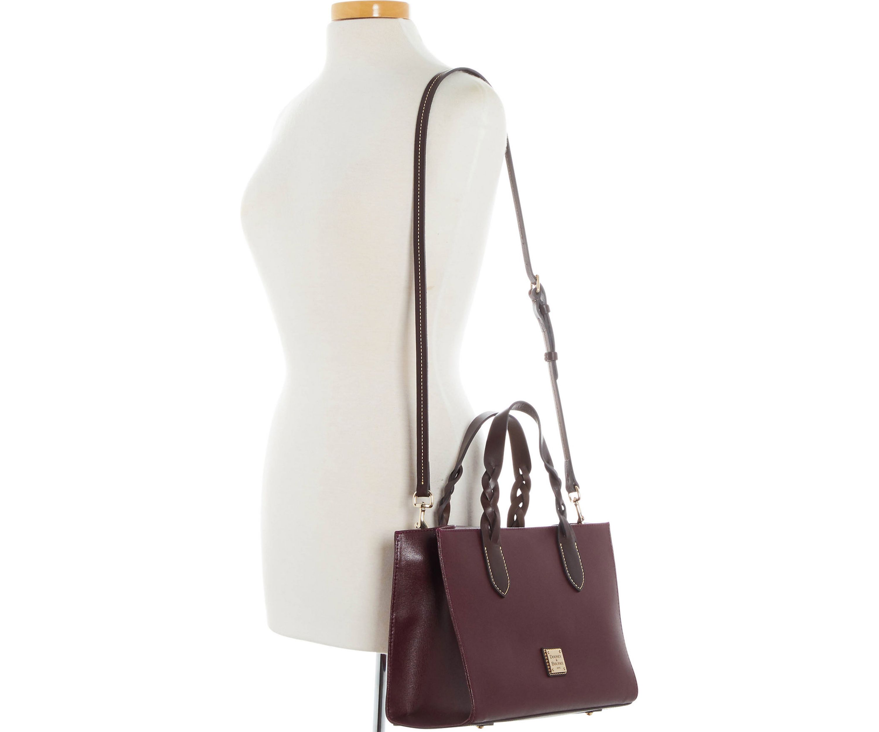 Saffiano Trim Satchel 