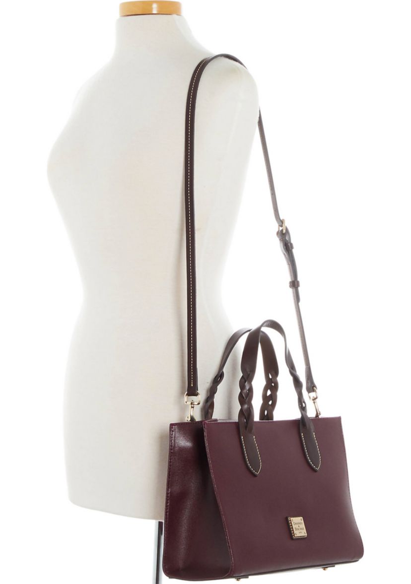 Saffiano Trim Satchel 
