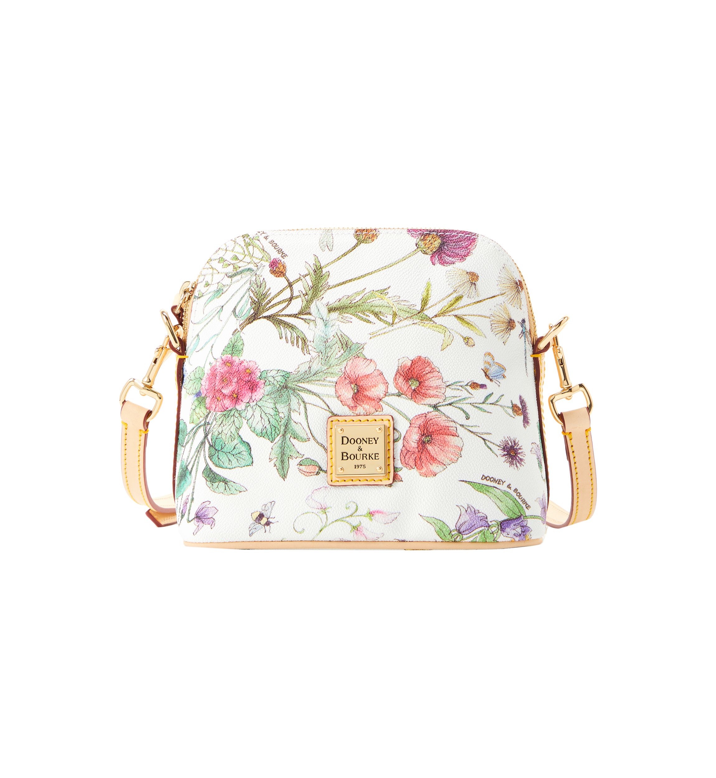 Botanical Domed Zip Crossbody