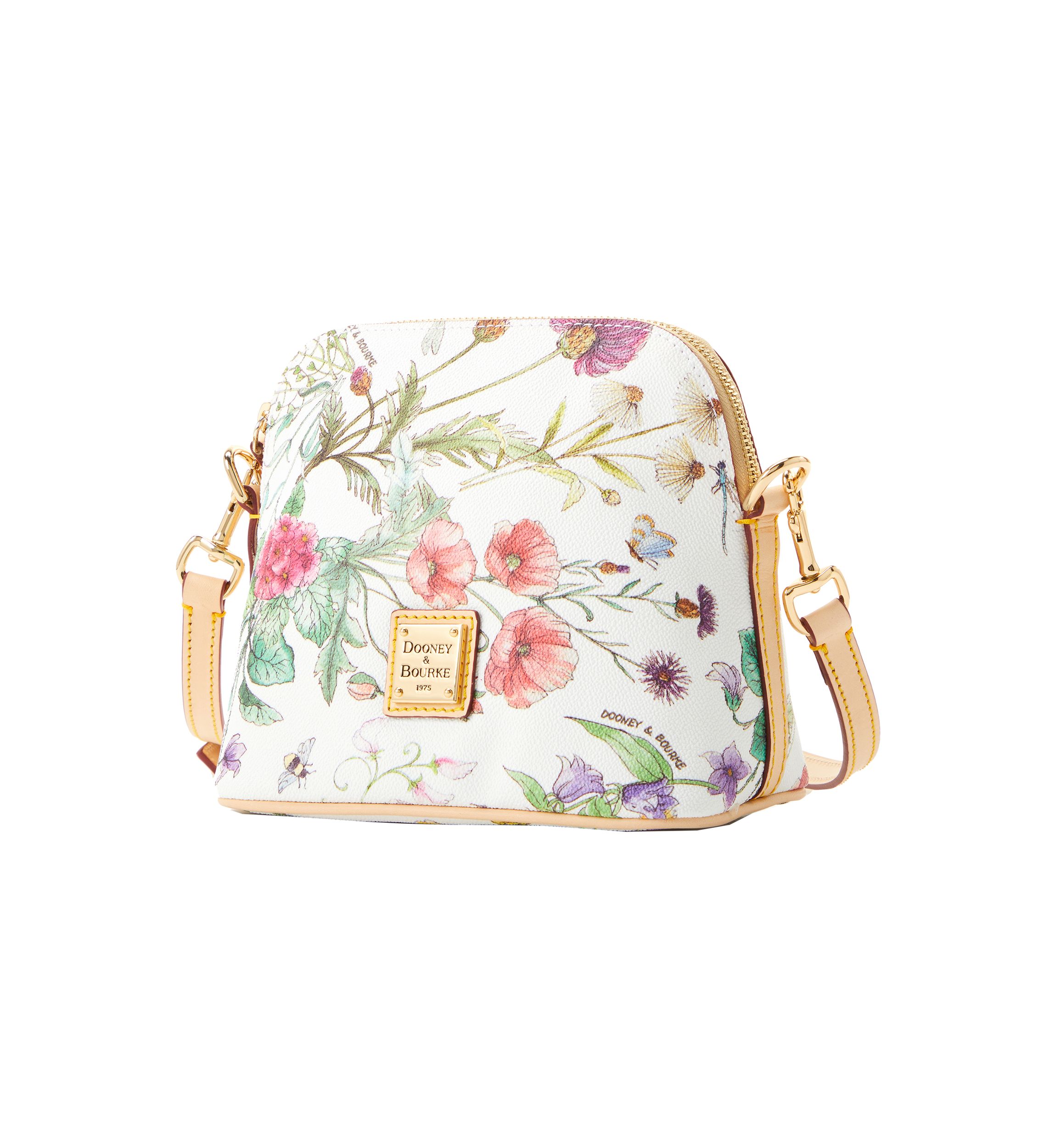 Botanical Domed Zip Crossbody