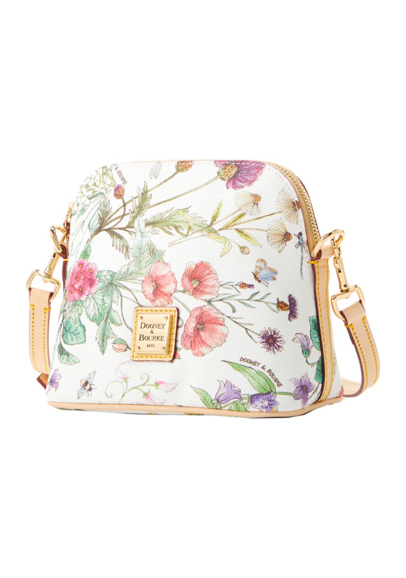 Botanical Domed Zip Crossbody