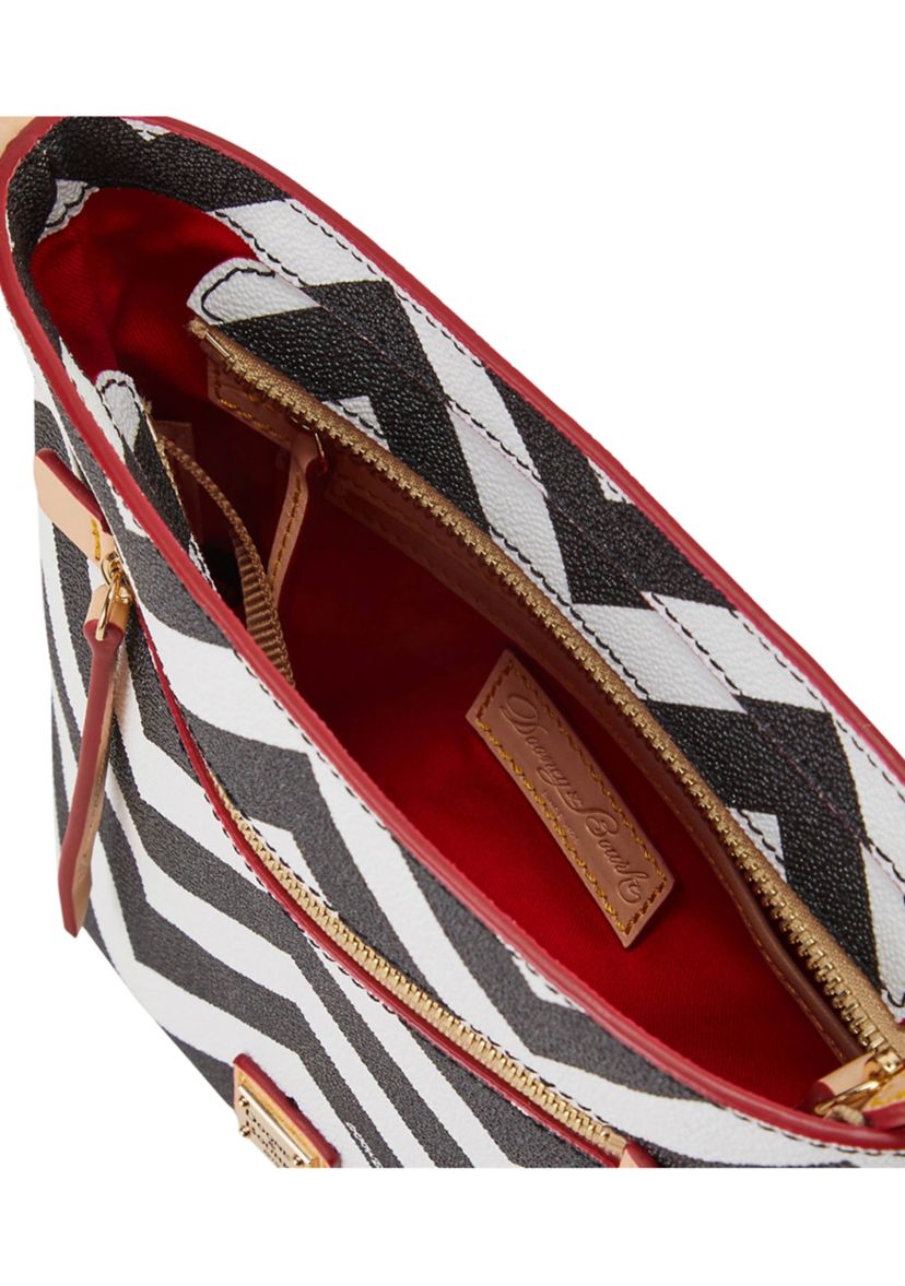 Chevron Small Zip Crossbody Bag