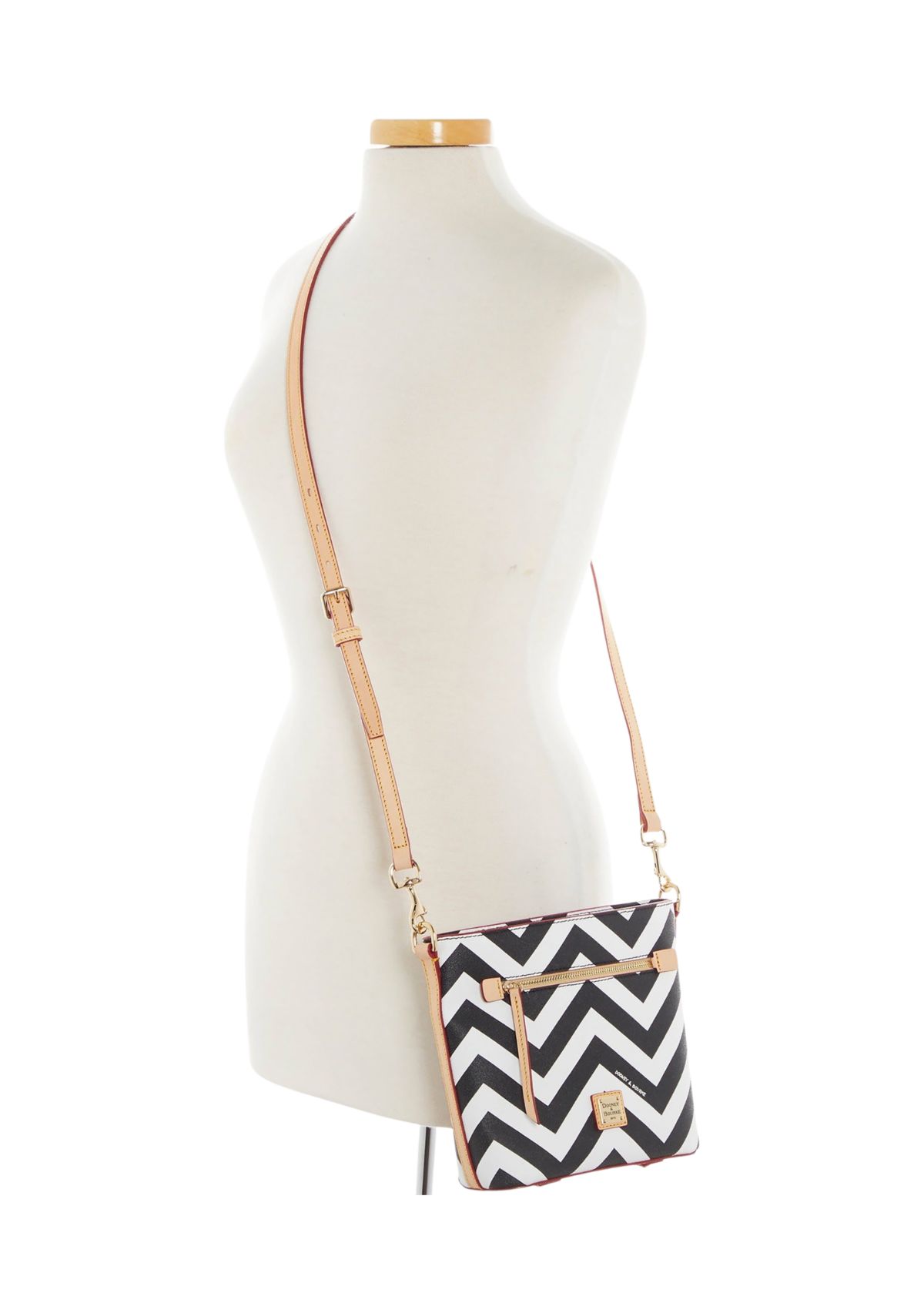 Chevron Small Zip Crossbody Bag