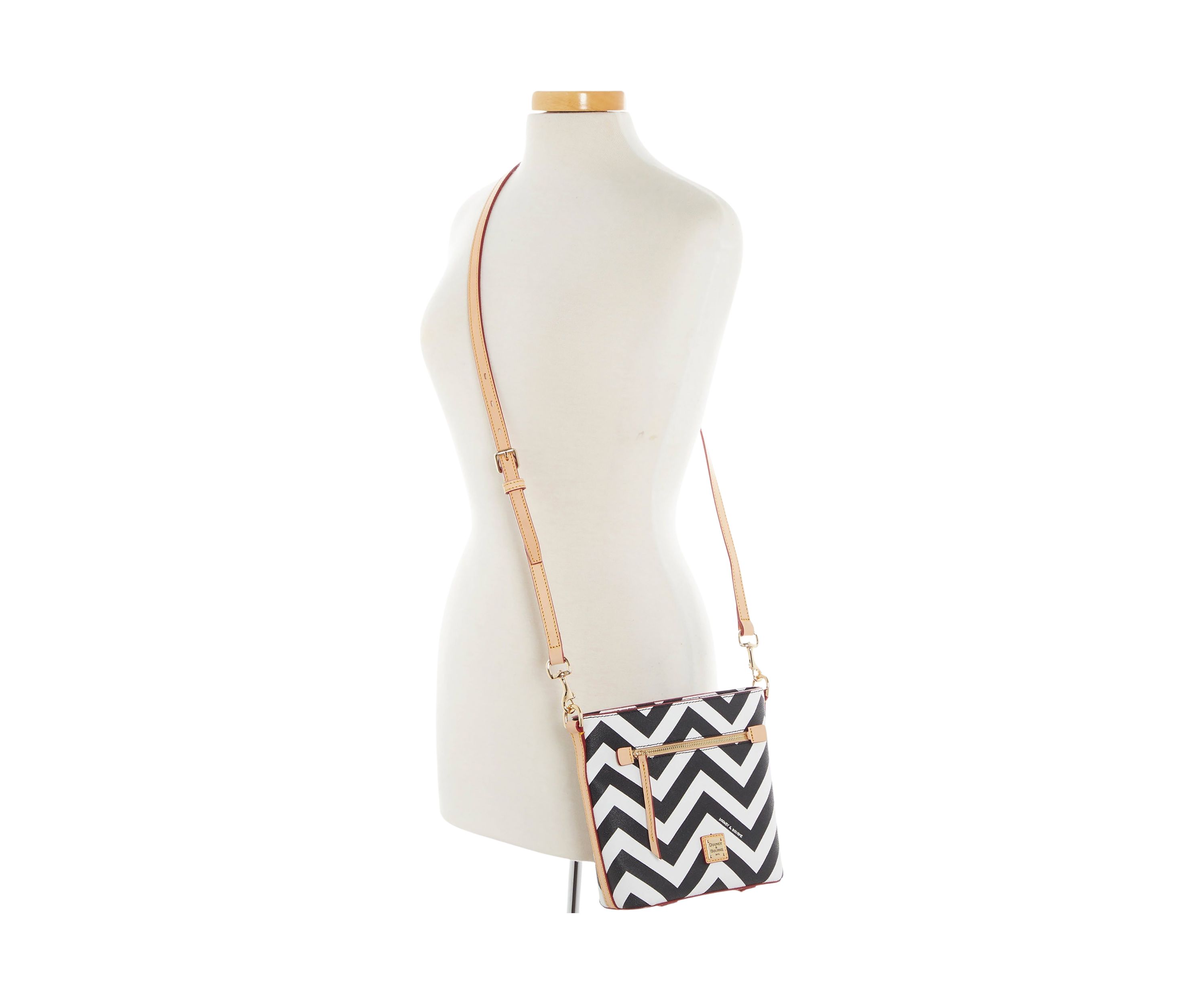 Chevron Small Zip Crossbody Bag