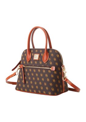 Dooney Bourke Gretta Signature Domed Satchel belk