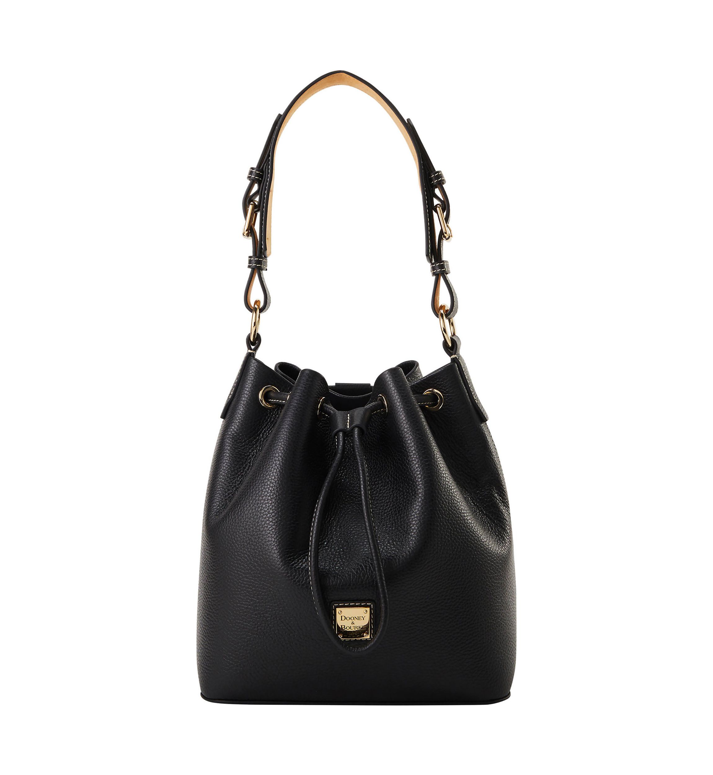 Lucca Leather Drawstring Shoulder Bag