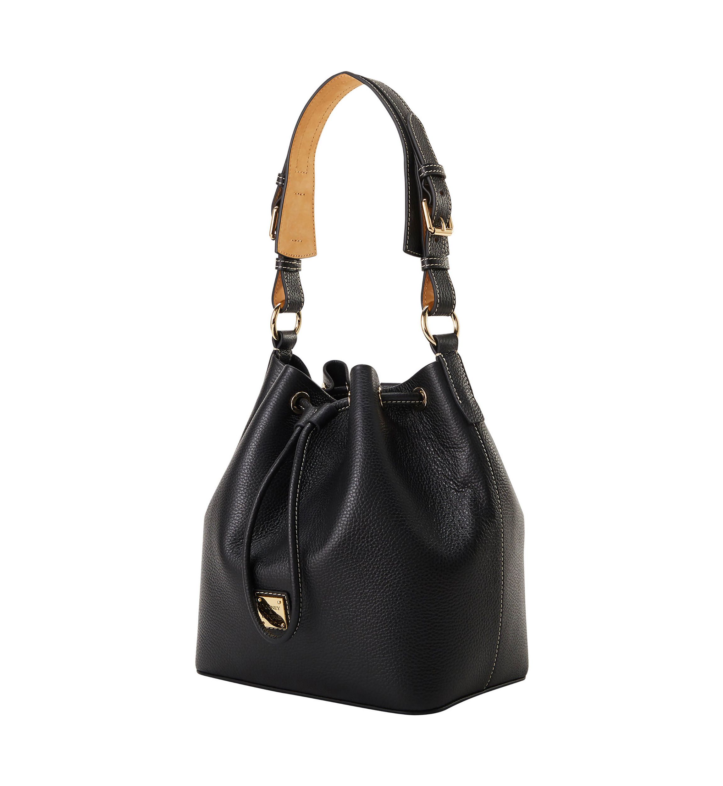 Lucca Leather Drawstring Shoulder Bag