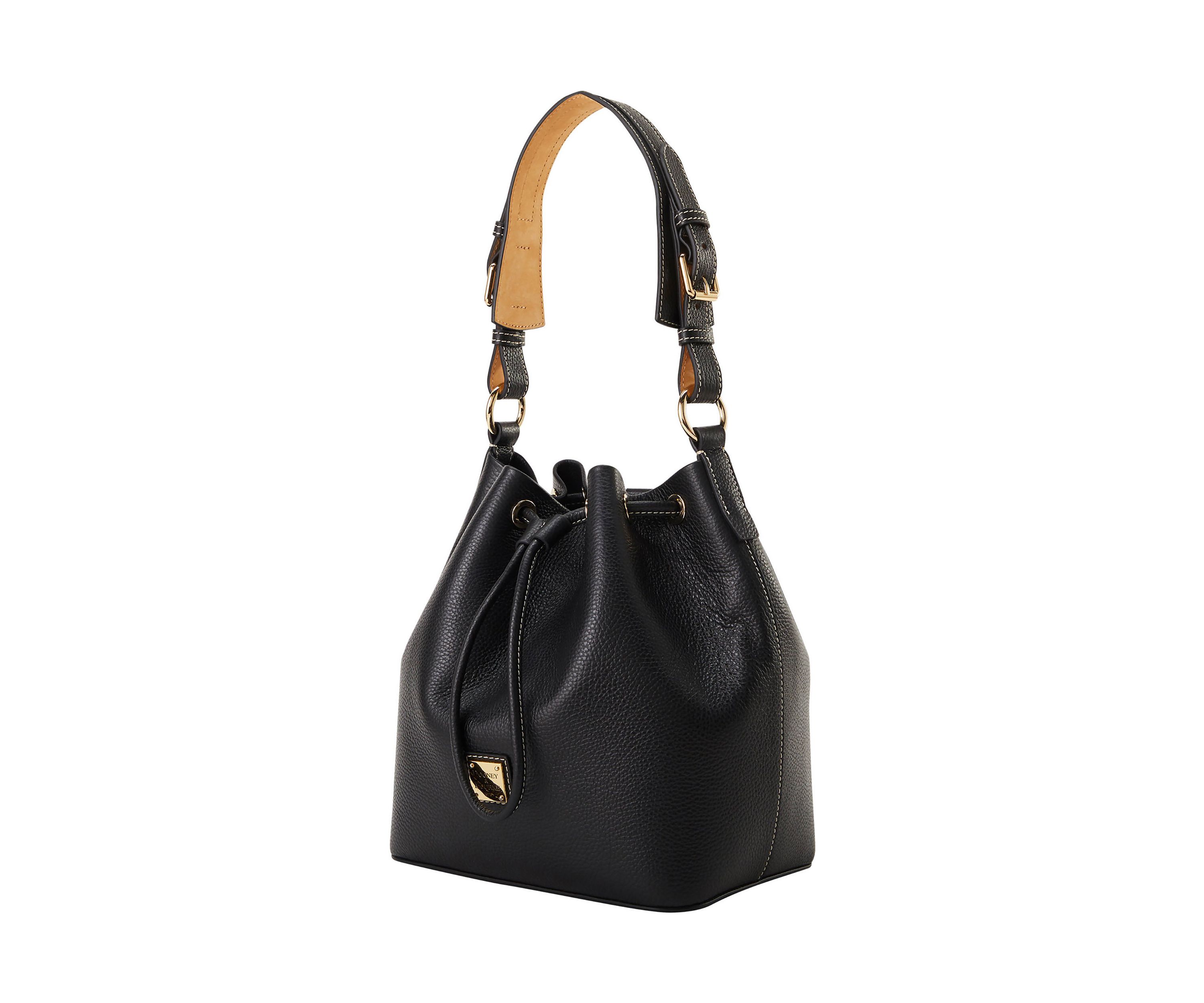 Lucca Leather Drawstring Shoulder Bag