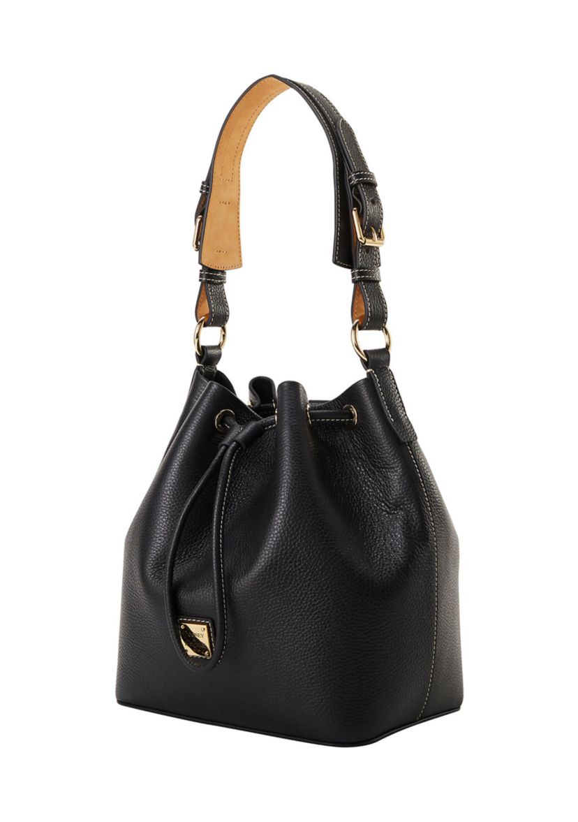 Lucca Leather Drawstring Shoulder Bag