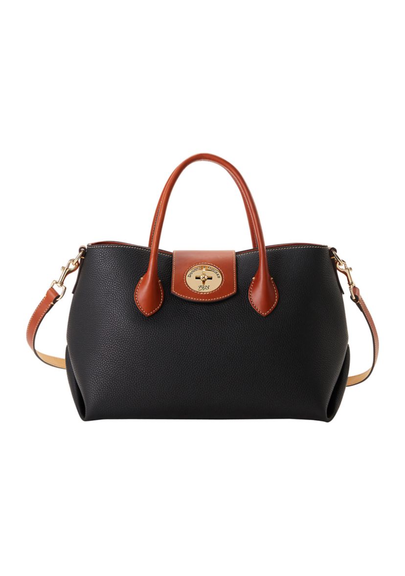 Turnlock Handle Tote Bag 