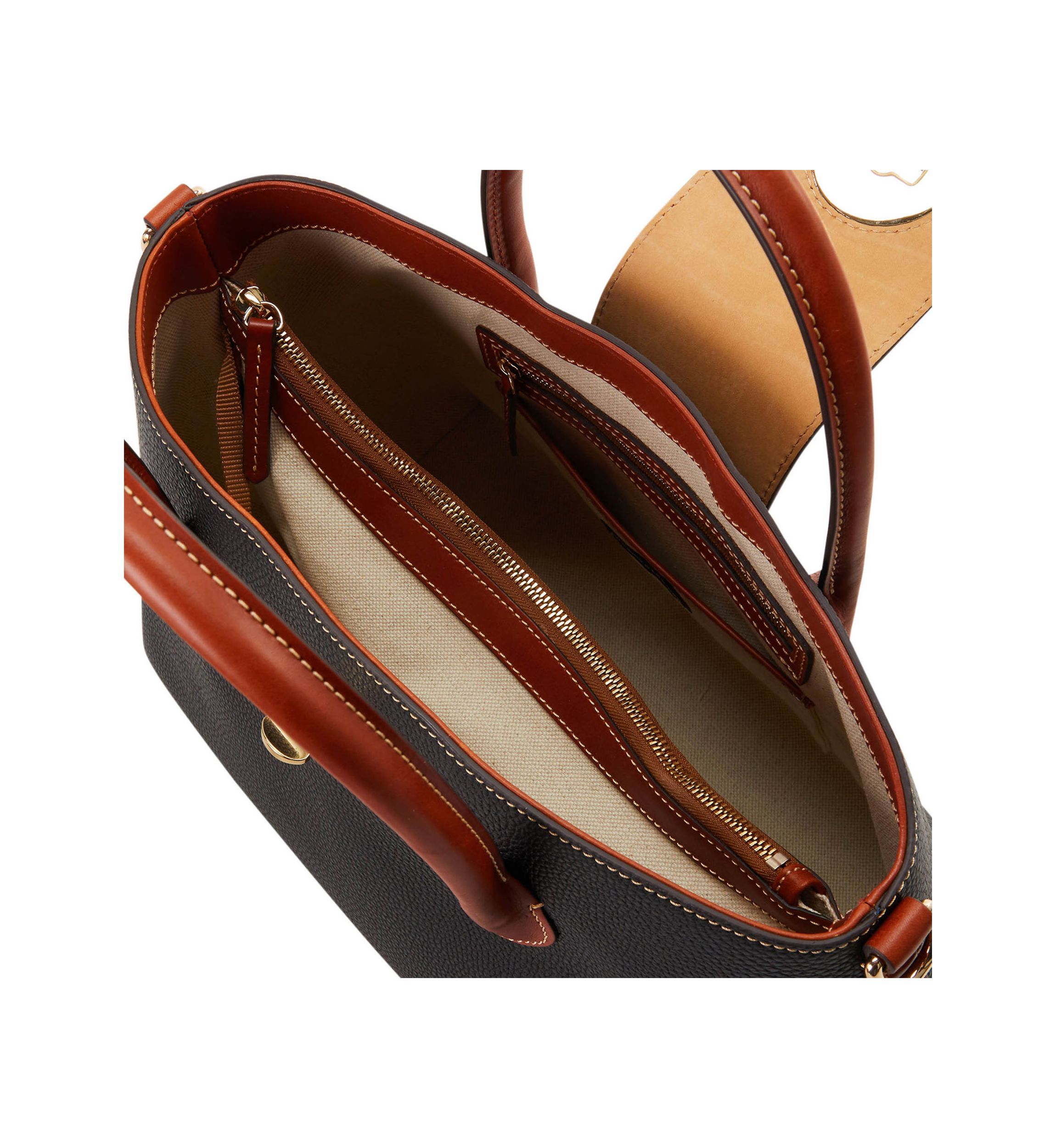 Turnlock Handle Tote Bag 