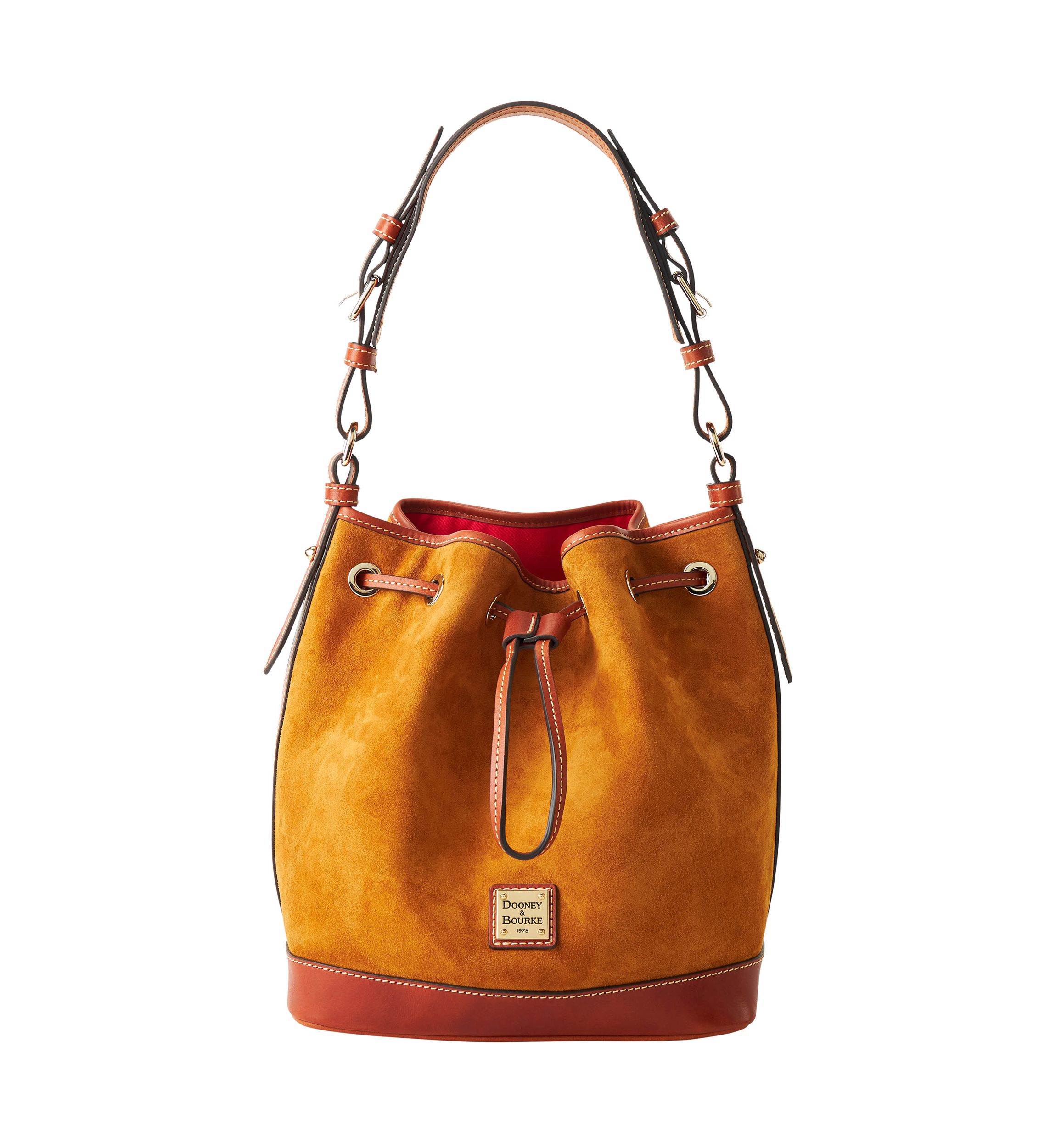 Suede Drawstring Bucket Bag 
