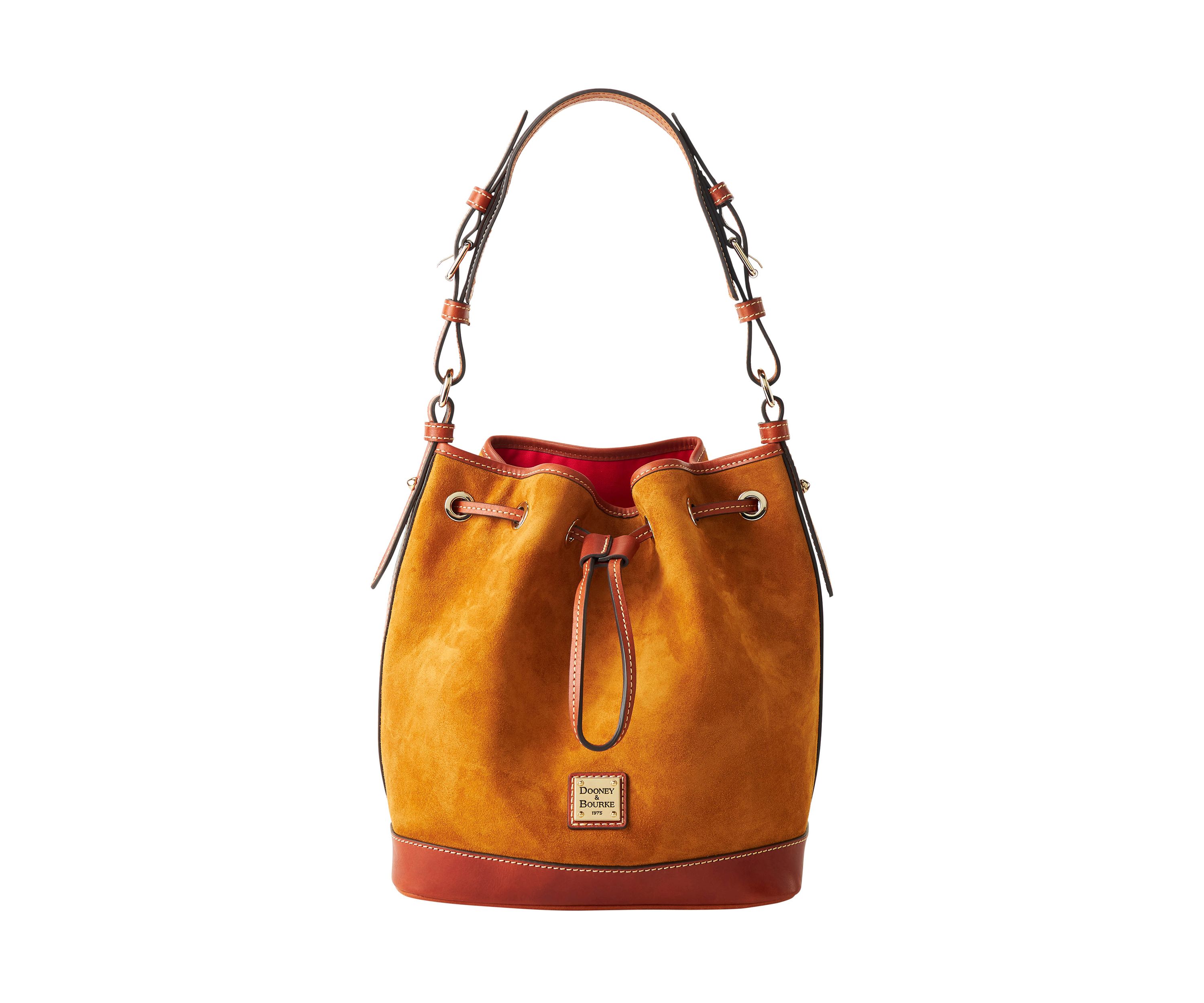 Suede Drawstring Bucket Bag 