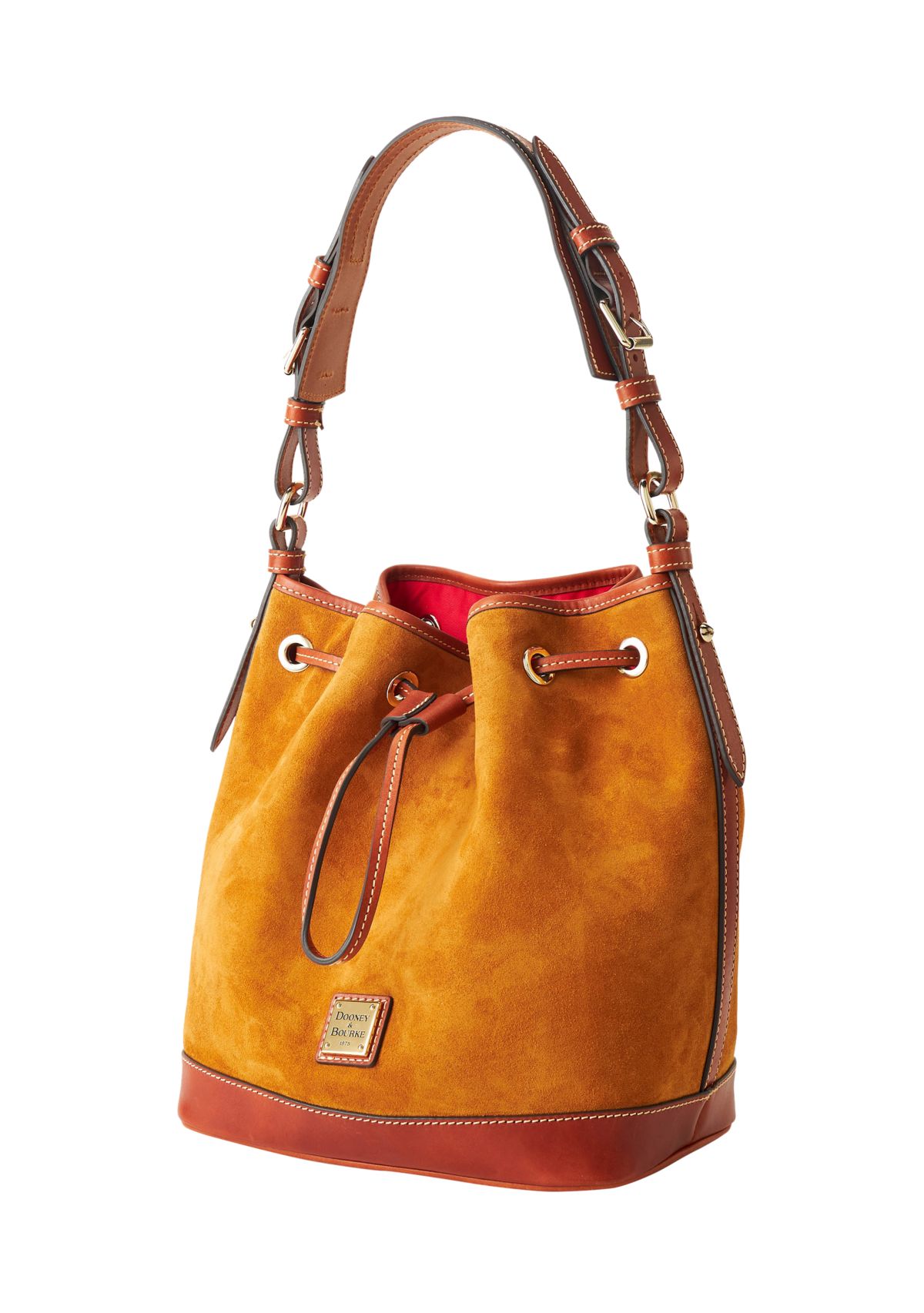 Suede Drawstring Bucket Bag 