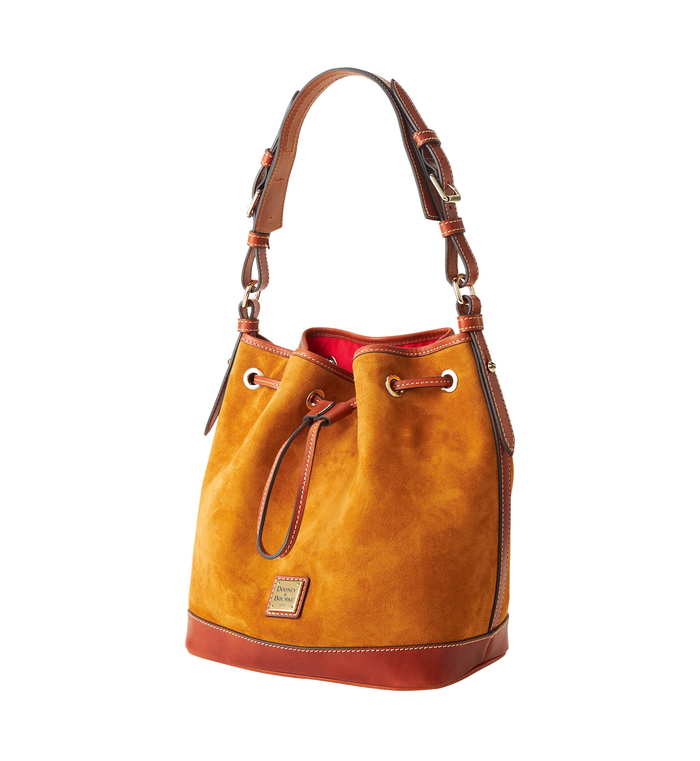 Suede Drawstring Bucket Bag 