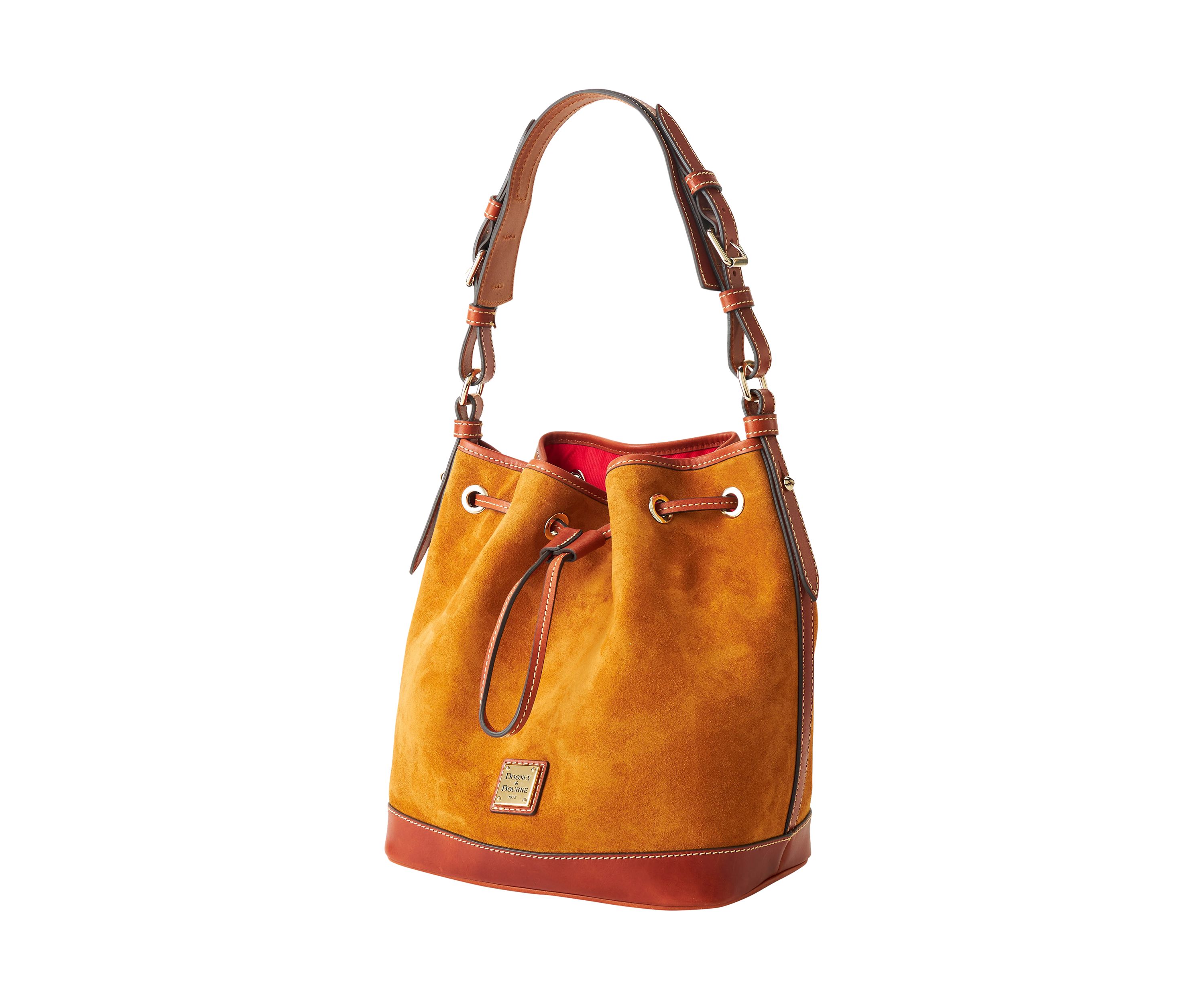 Suede Drawstring Bucket Bag 