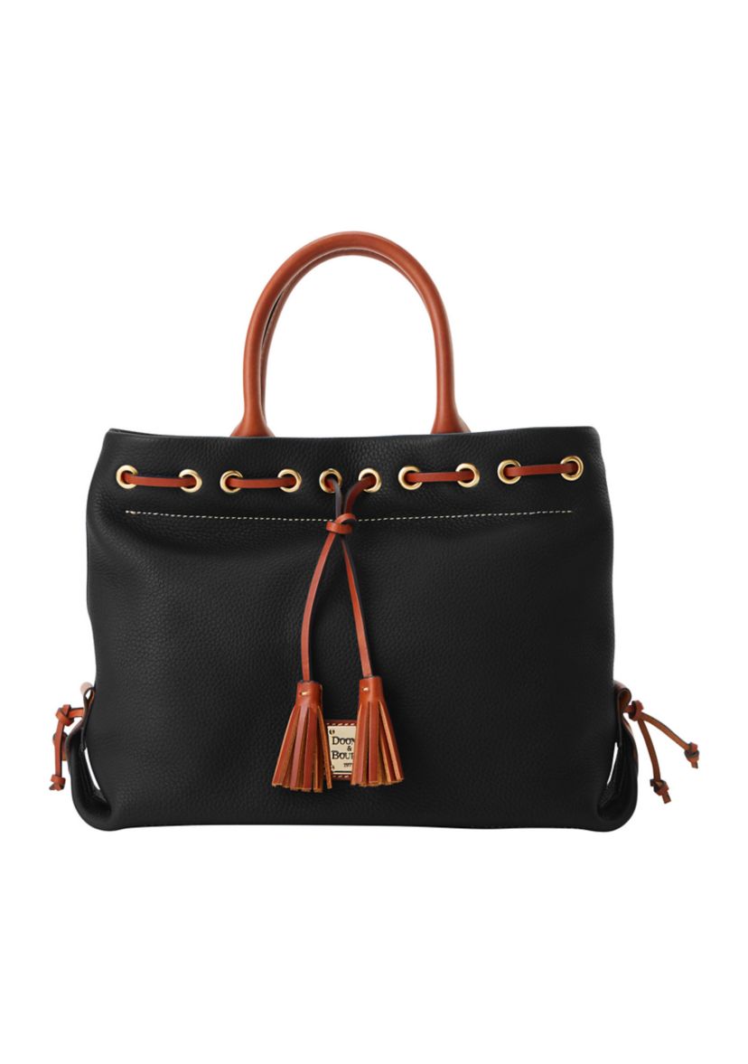 Pebble Grain Tassel Tote