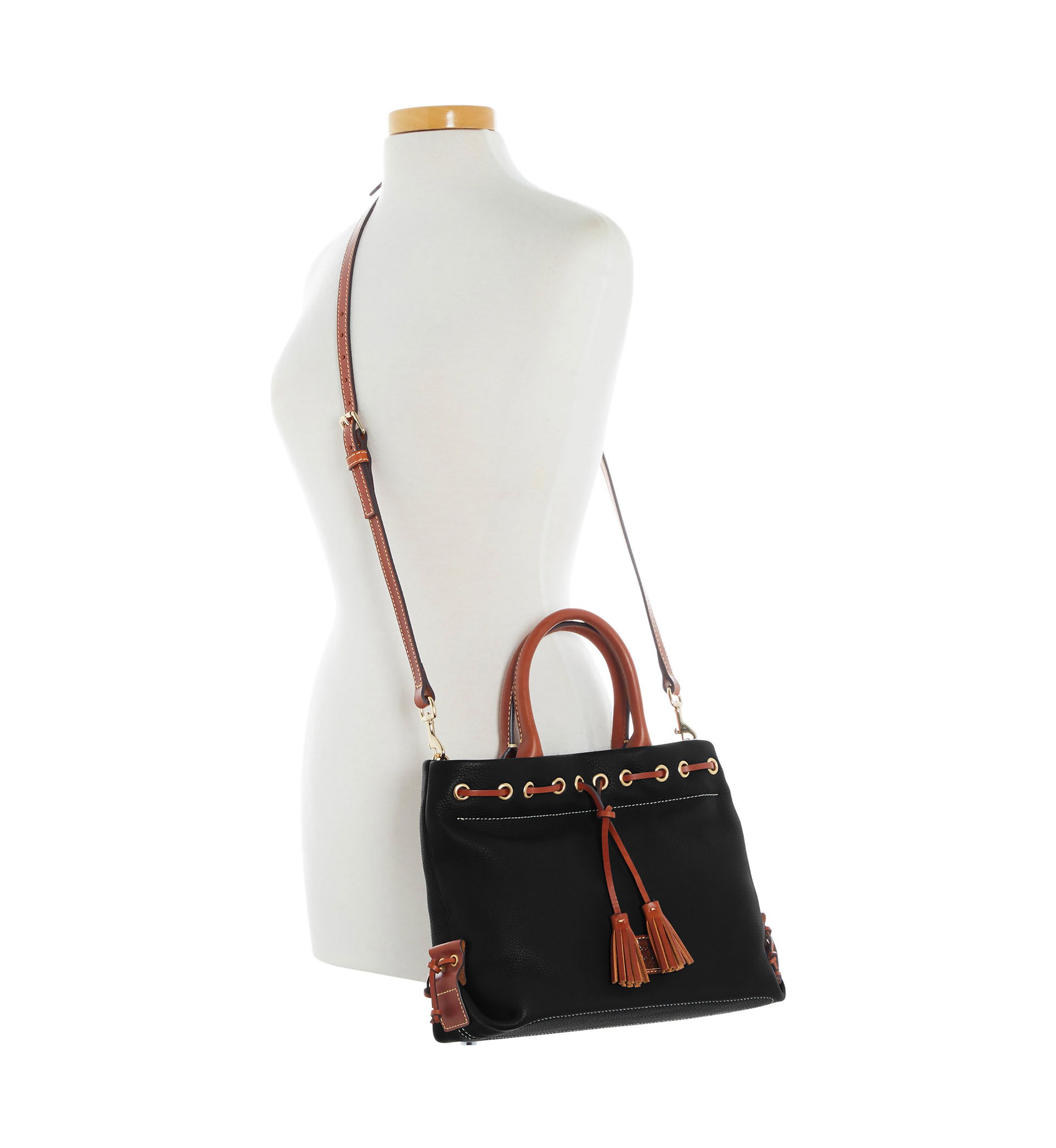 Pebble Grain Tassel Tote