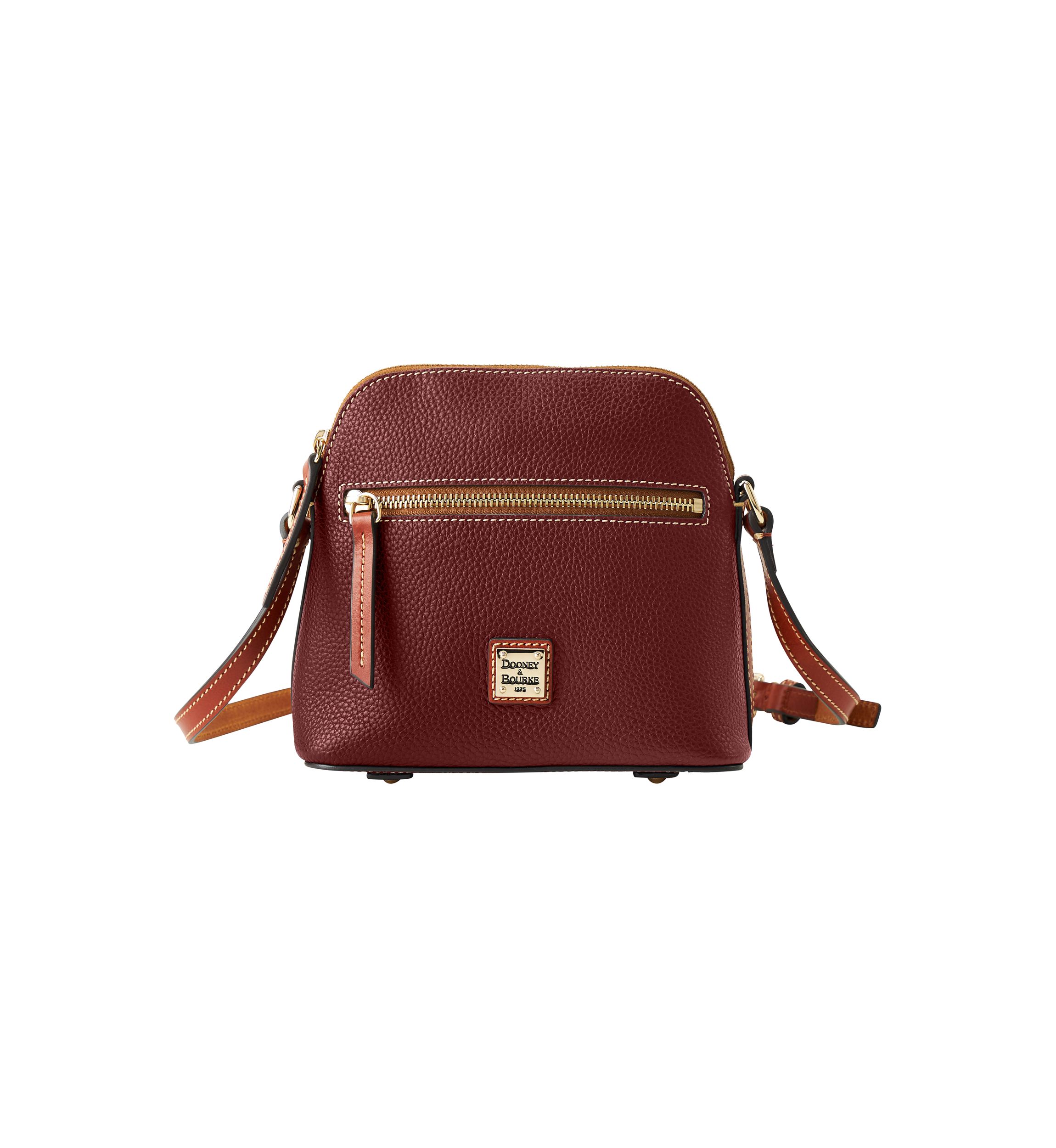 Pebble Grain Domed Crossbody