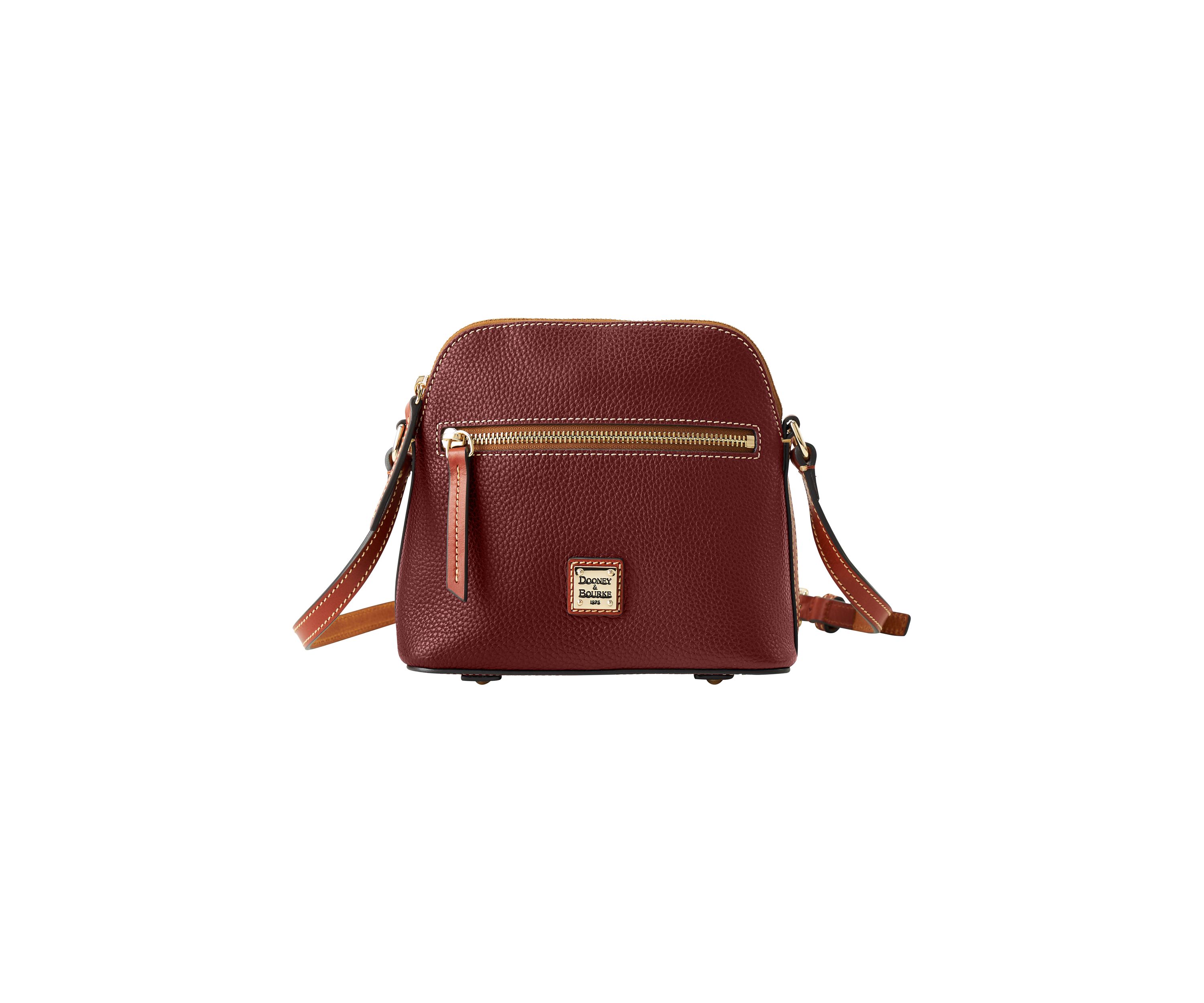 Pebble Grain Domed Crossbody