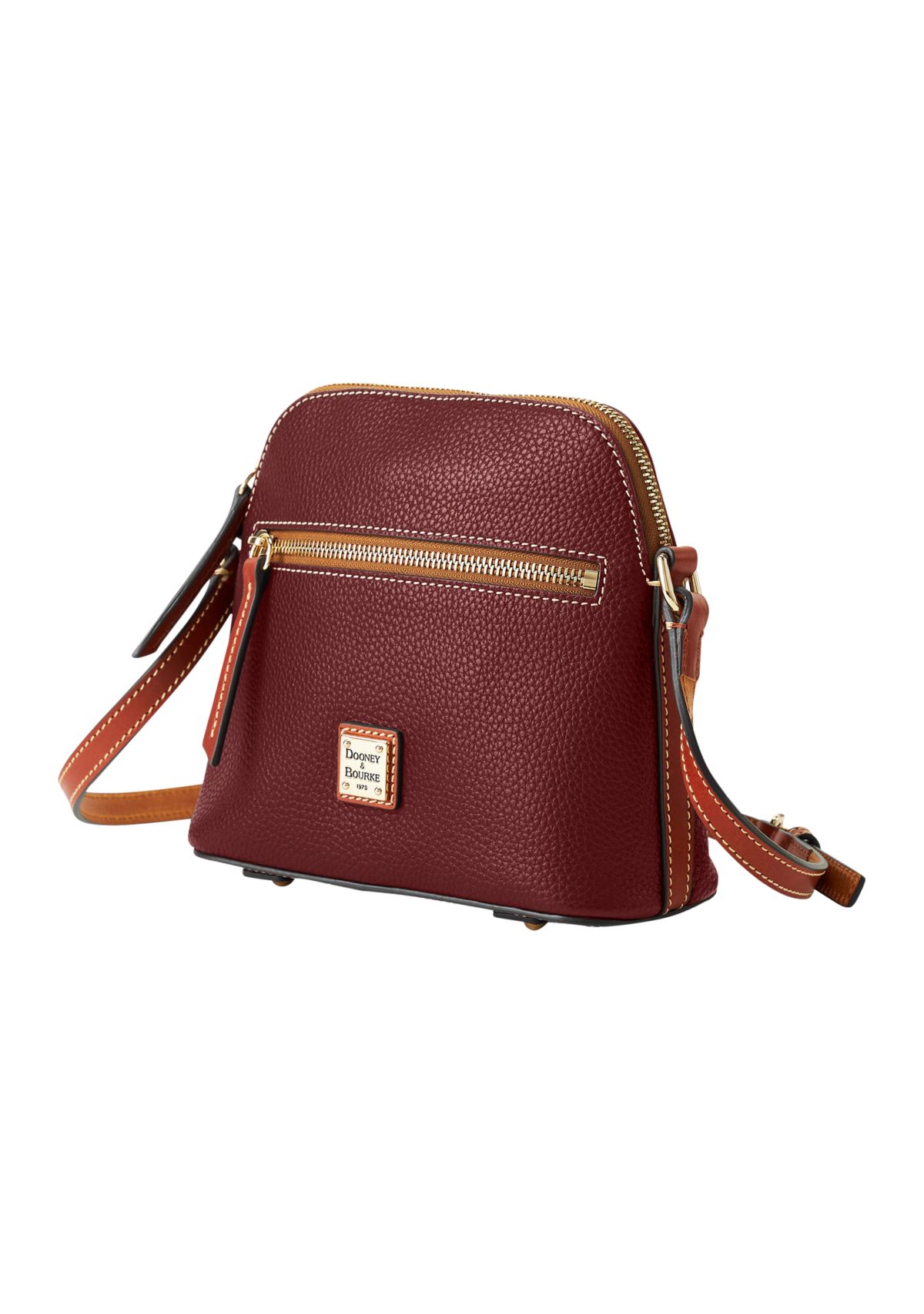 Pebble Grain Domed Crossbody